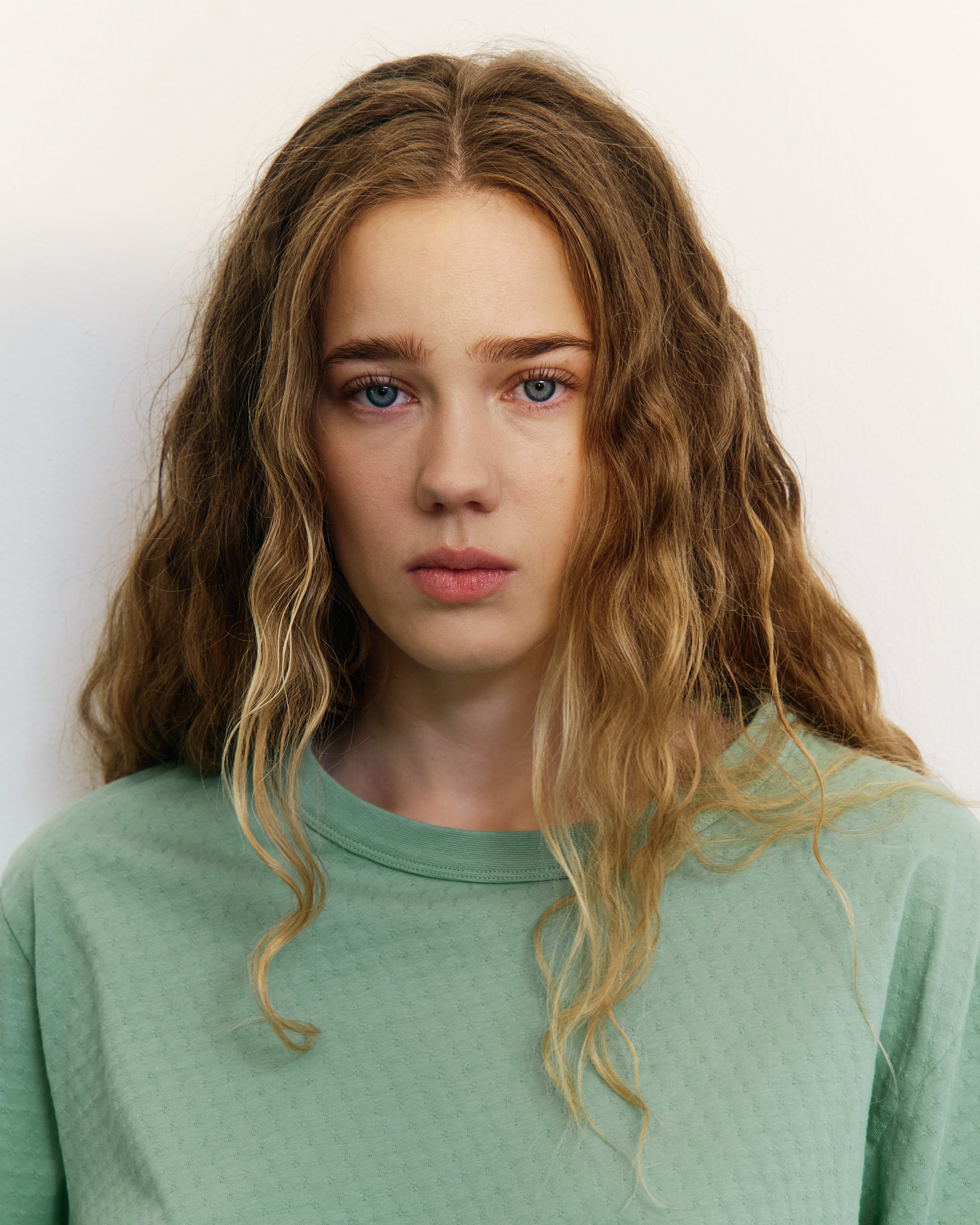 Short Structured T-Shirt Organic Cotton - Green