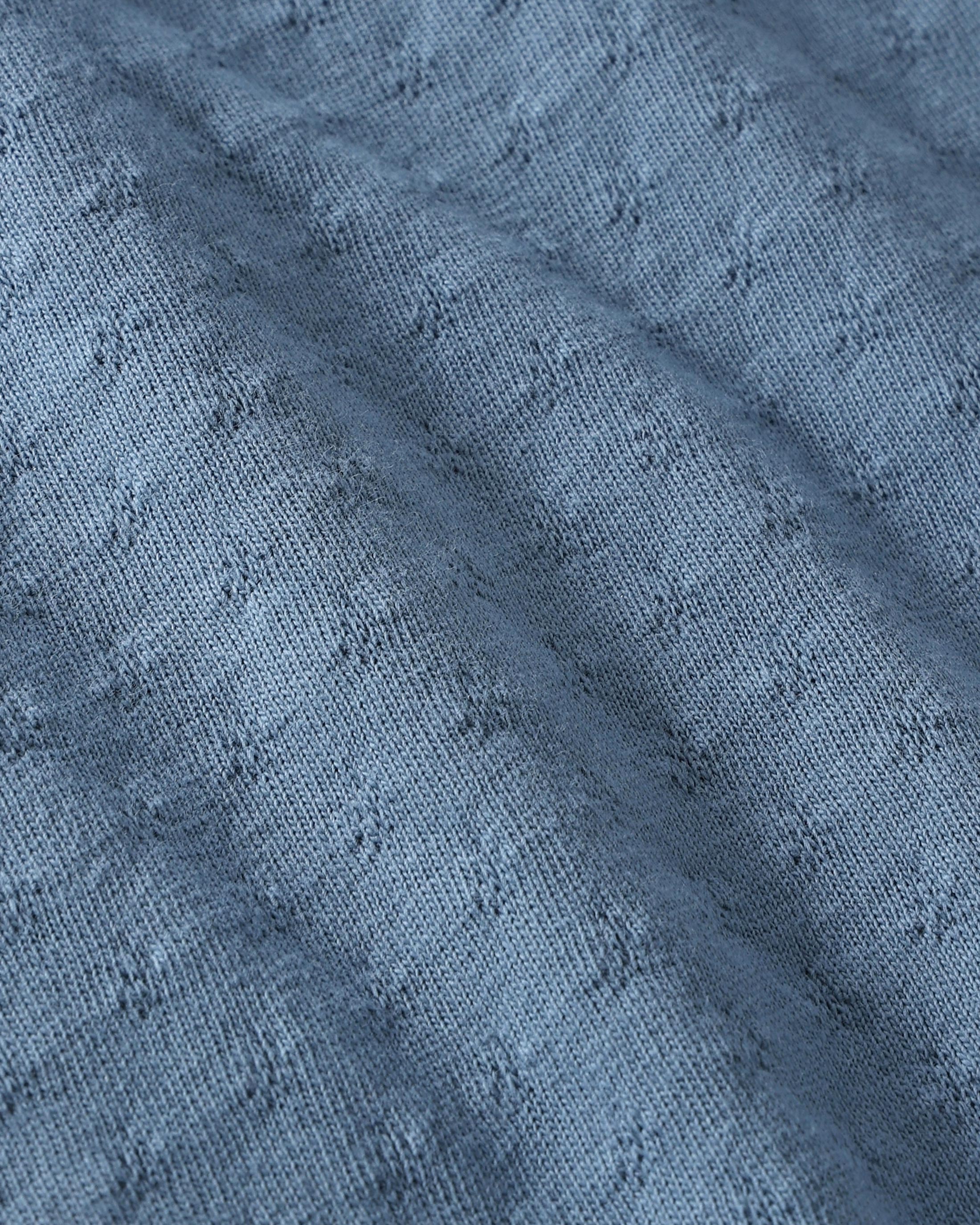 Structured T-Shirt Organic Cotton - Blue
