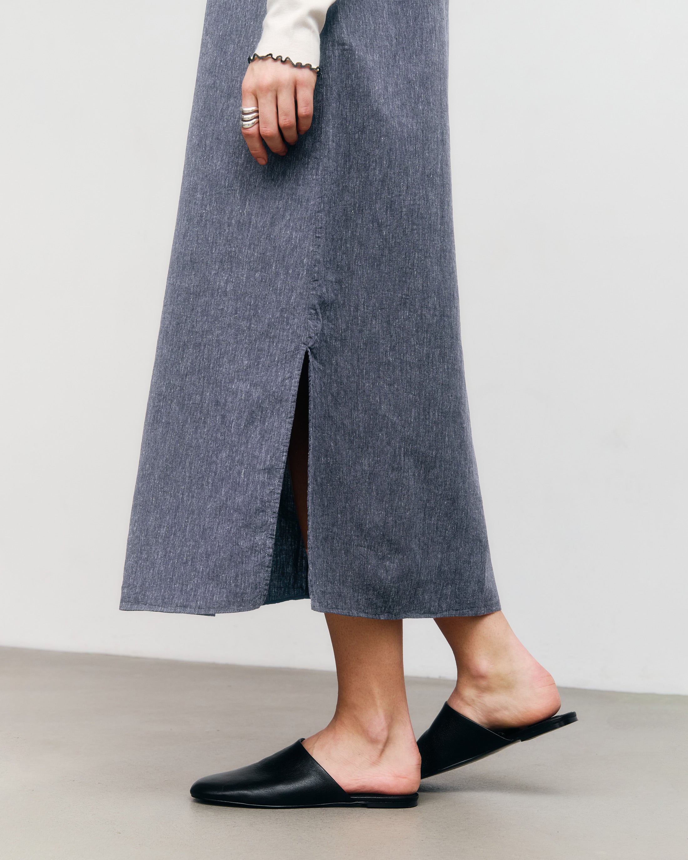 Trägerkleid Bio Baumwolle - Blau