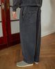 Weite Sweatpant Mit Bundfalte Bio Baumwolle - Washed Black