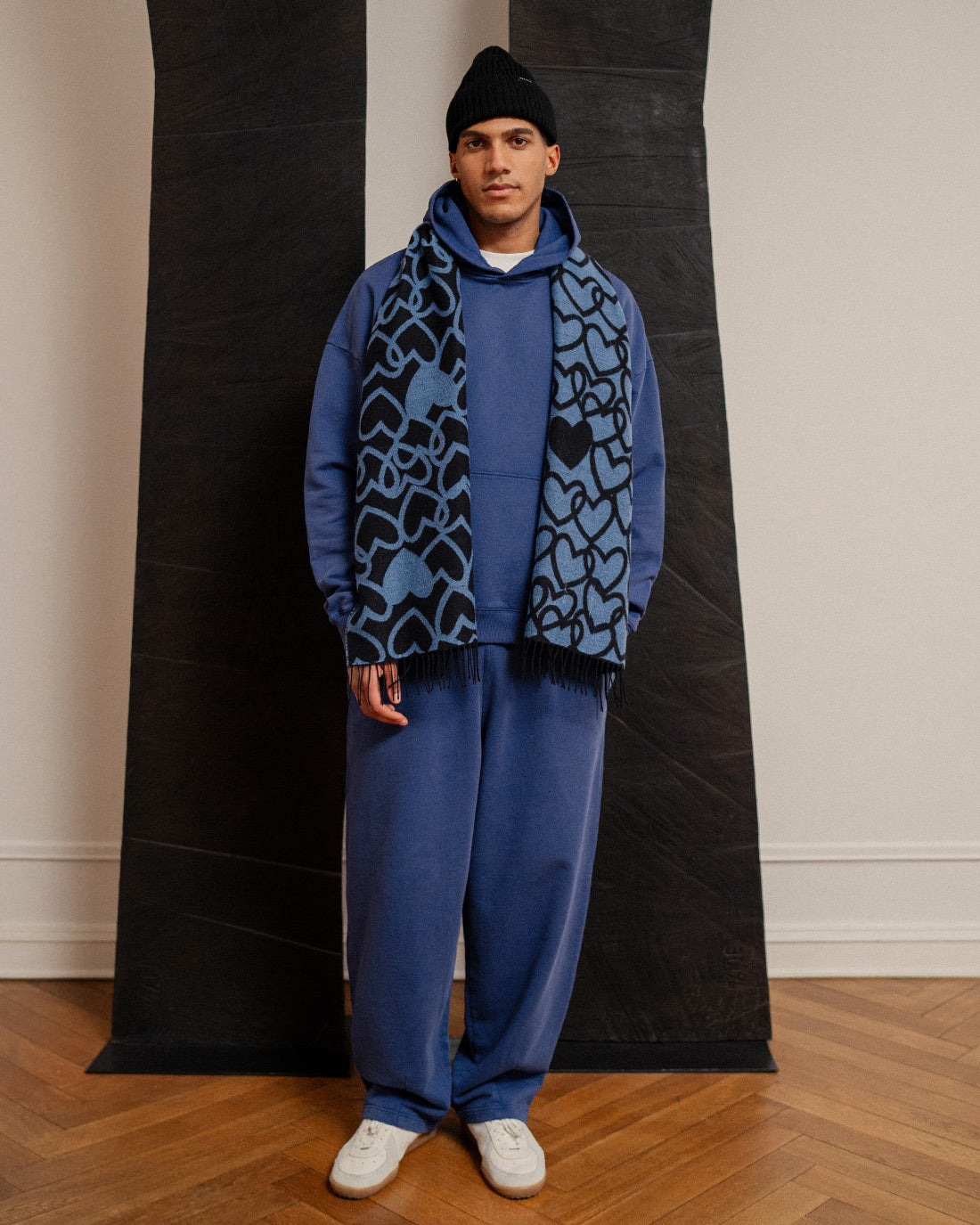 Logo Hoodie Organic Cotton - Blue