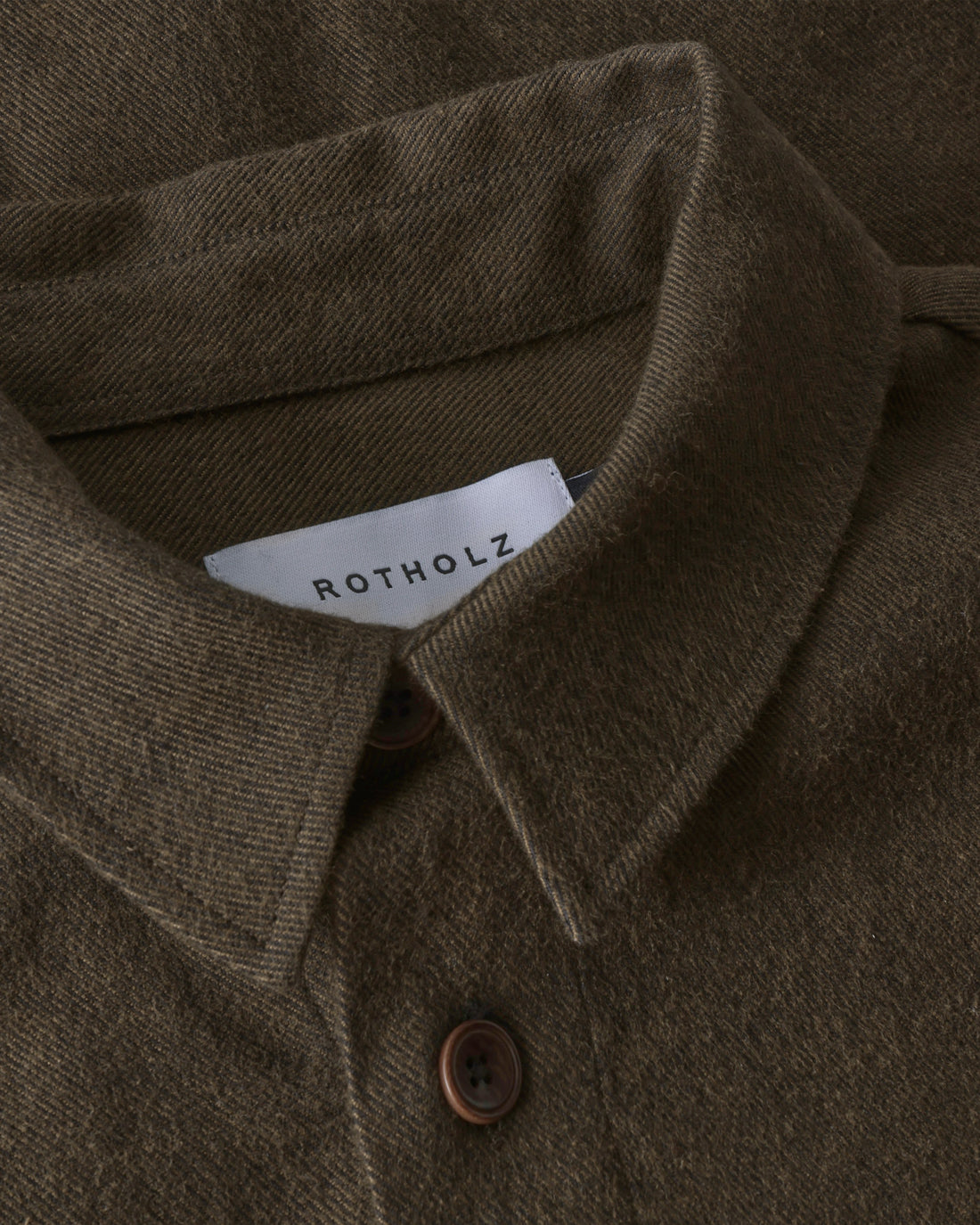 Flannel shirt, organic cotton - Brown