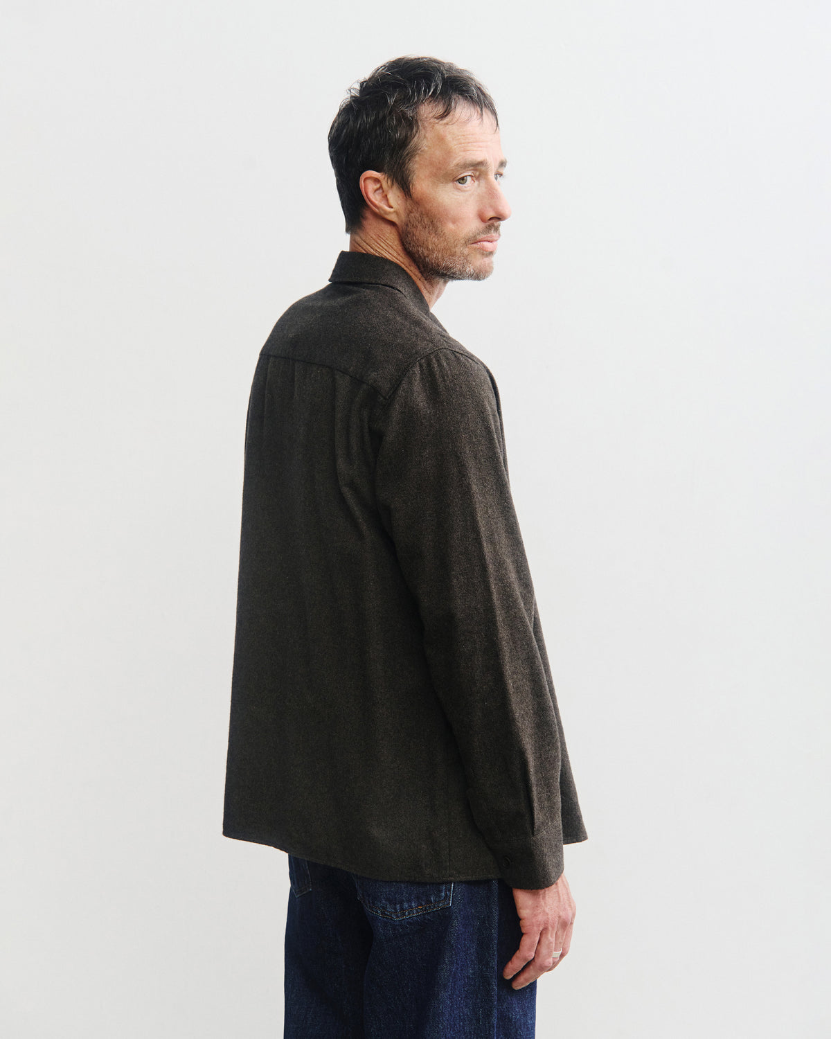 Flannel Shirt Organic Cotton - Brown