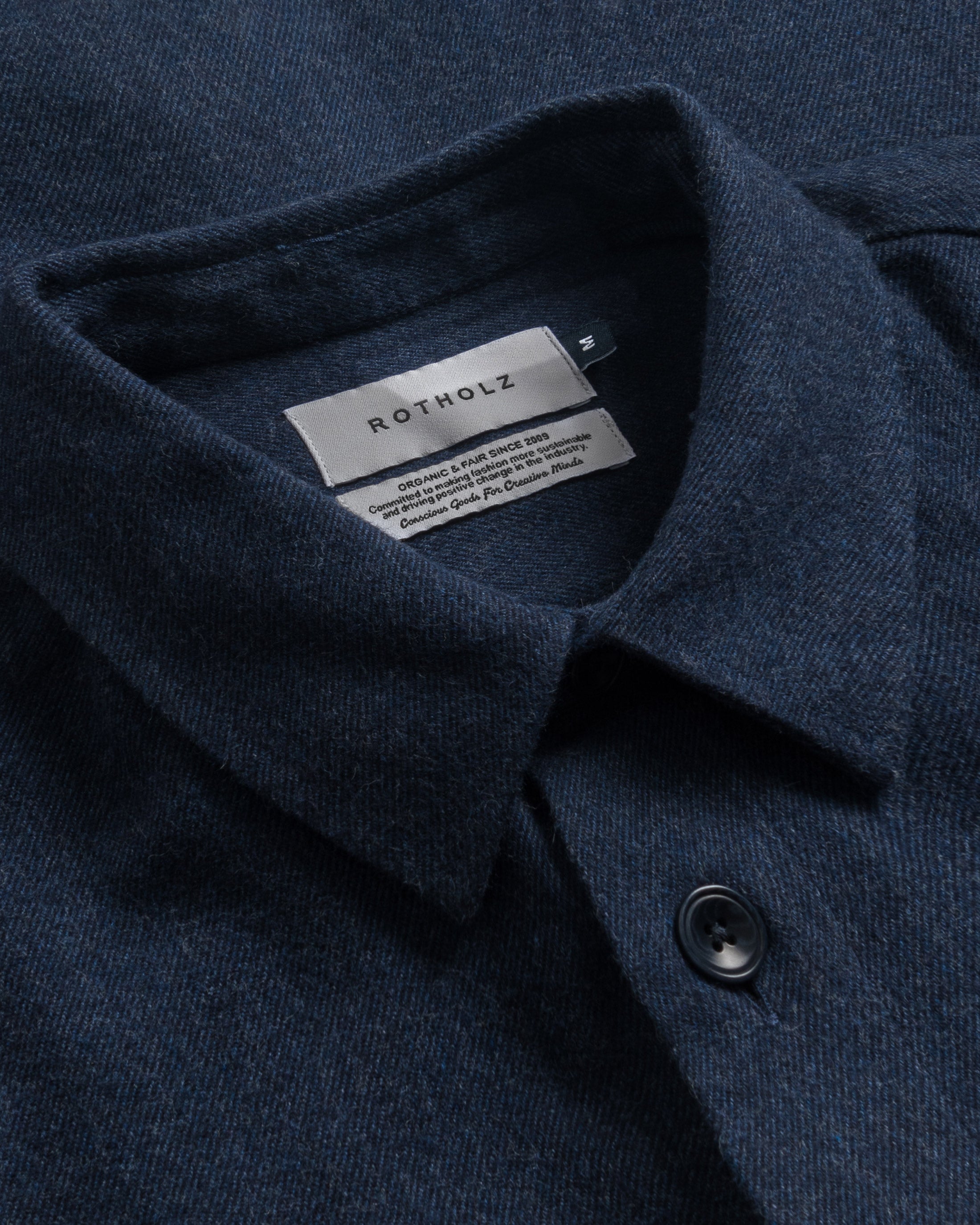 Flannel Shirt Organic Cotton - Blue