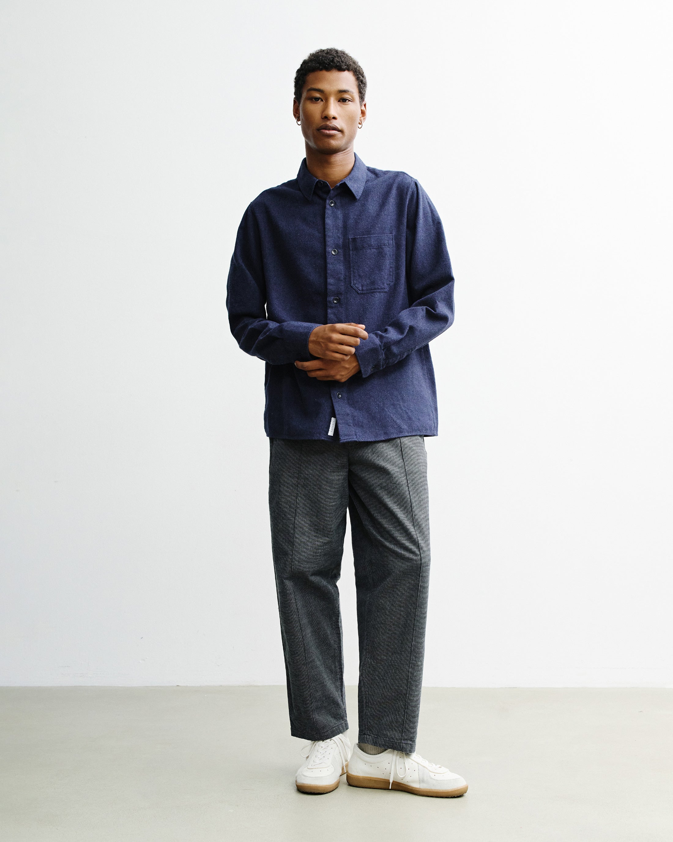 Flannel Shirt Organic Cotton - Blue