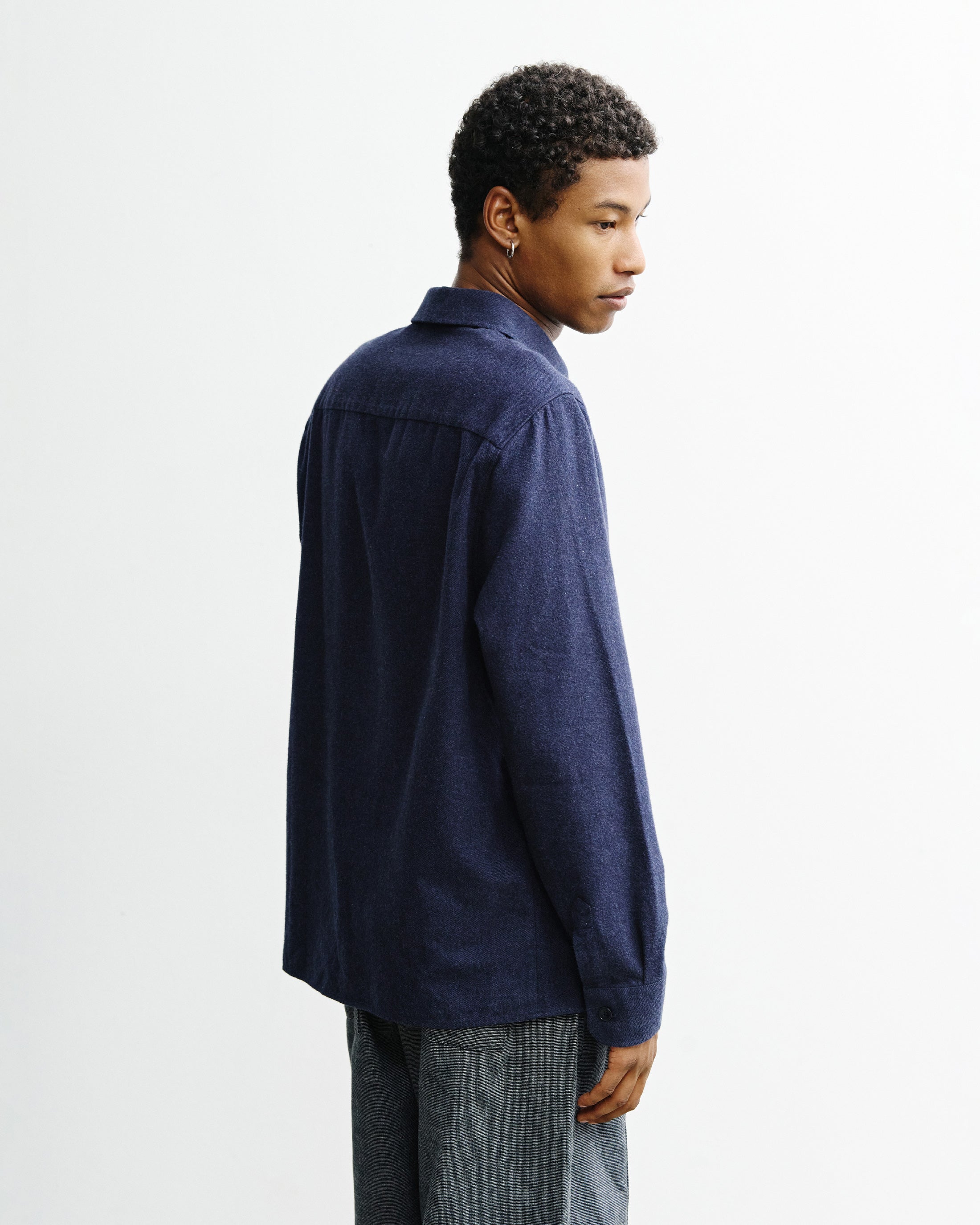 Flannel Shirt Organic Cotton - Blue