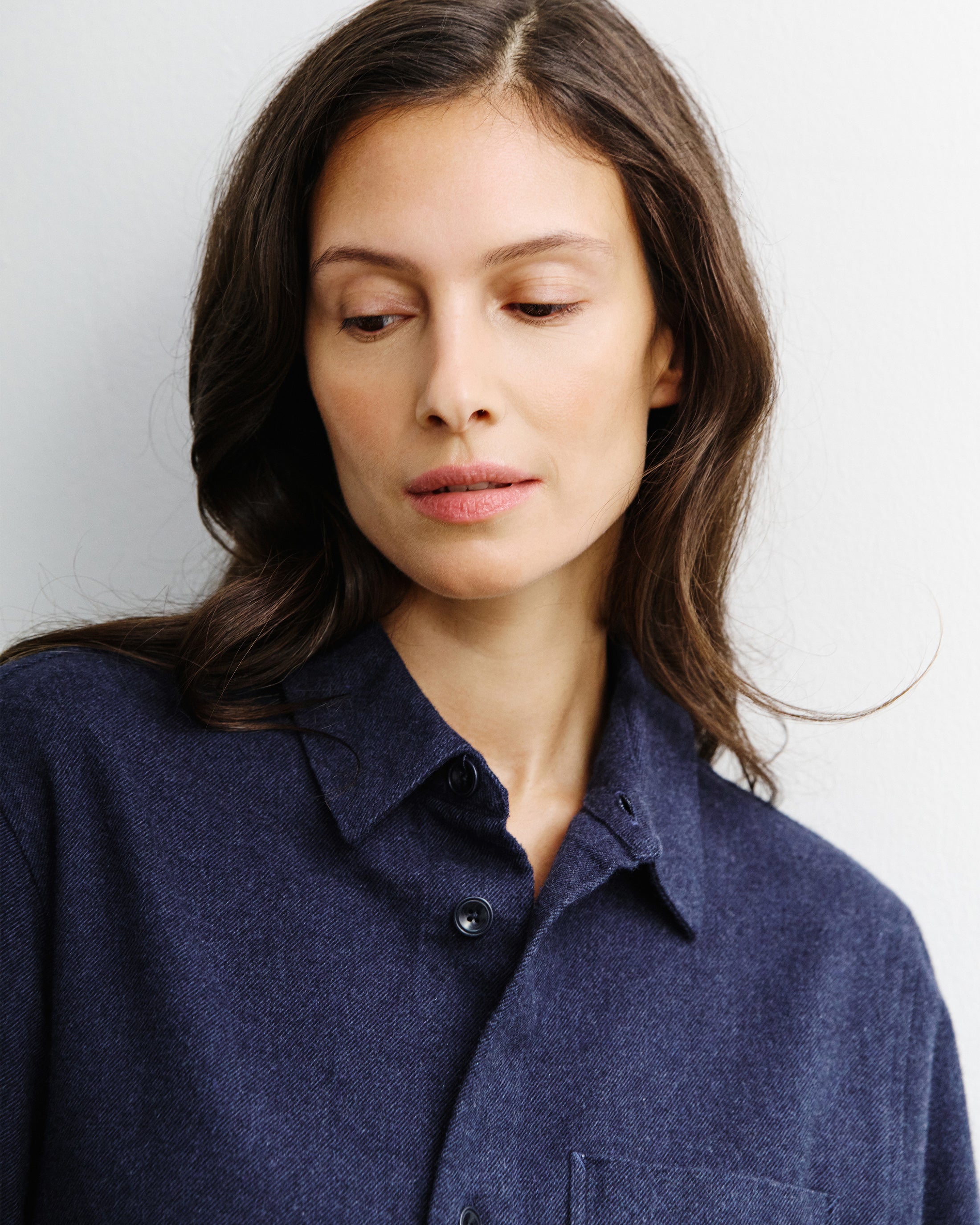 Flannel Shirt Organic Cotton - Blue
