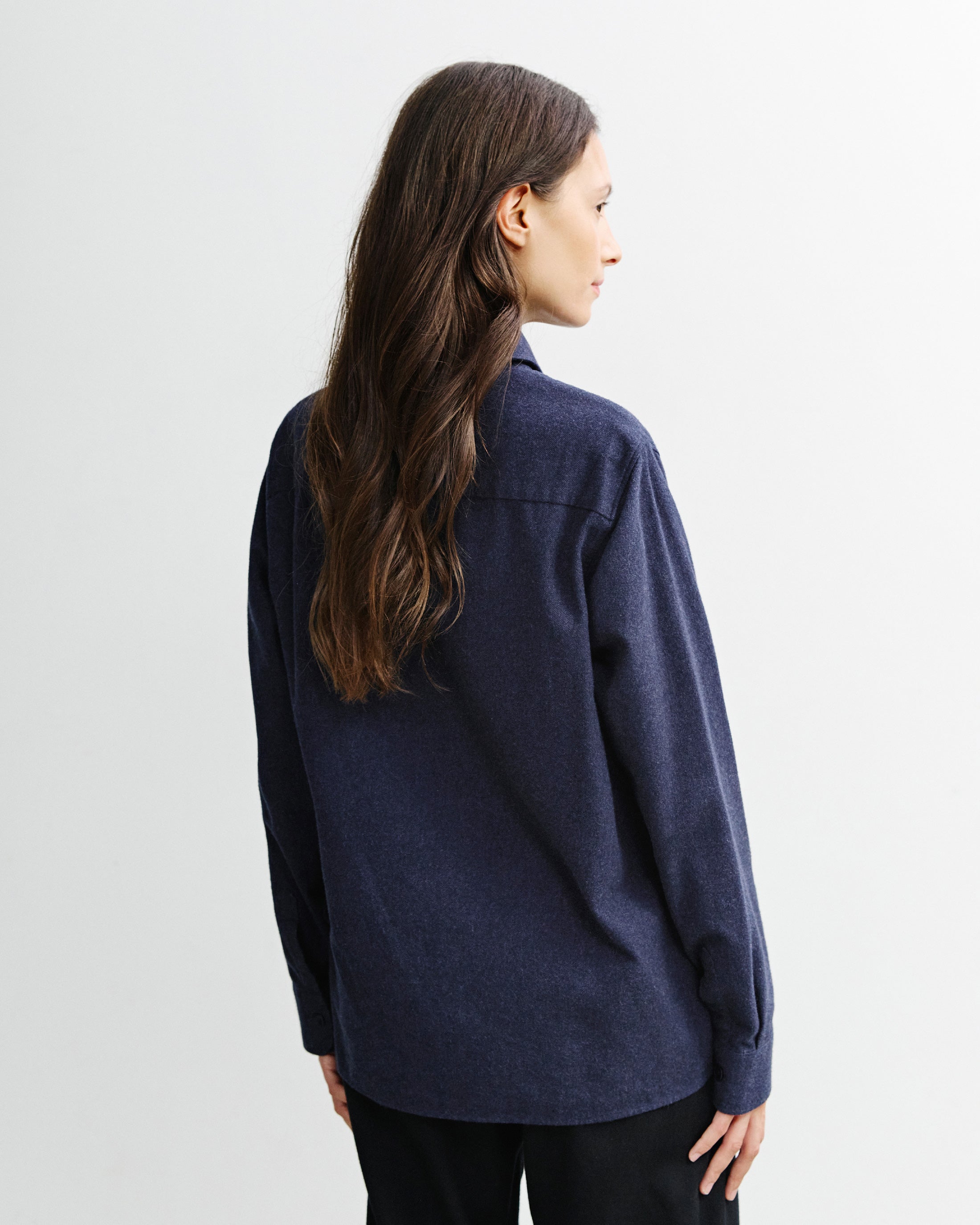 Flannel Shirt Organic Cotton - Blue