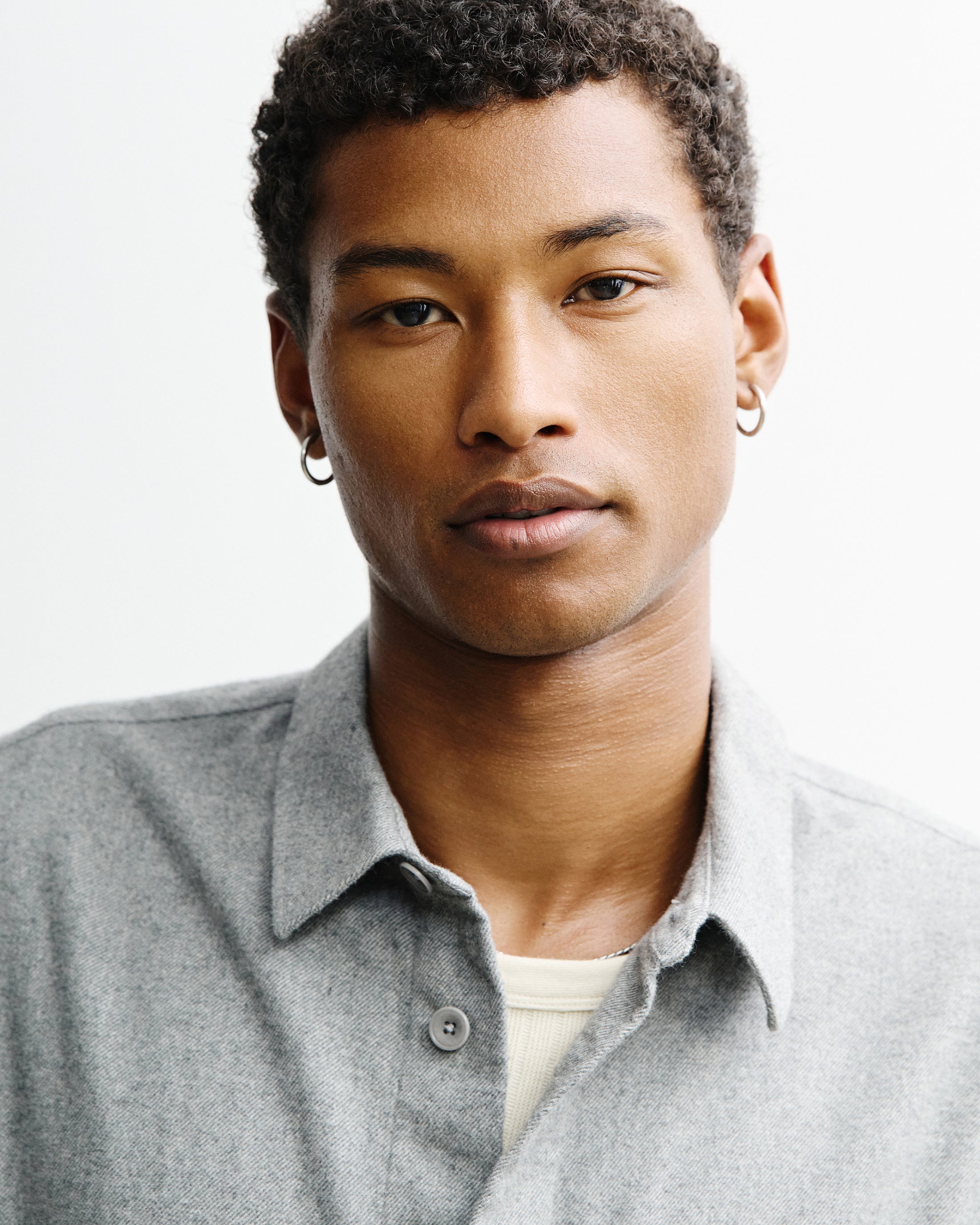 Flannel Shirt Organic Cotton - Grey