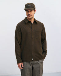 Flanell Hemd Bio Baumwolle - Braun