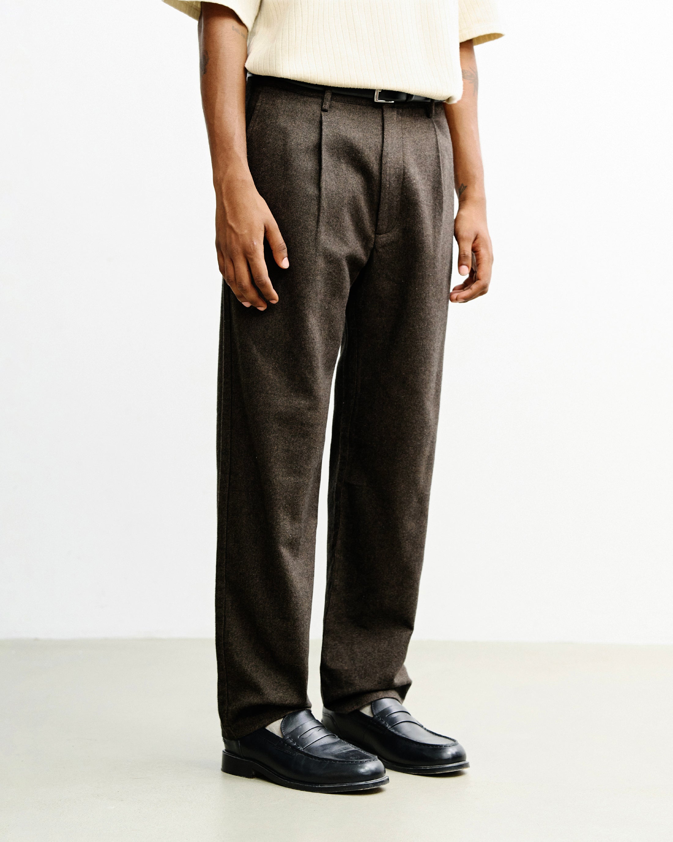 Everyday Flannel Trousers Organic Cotton - Brown