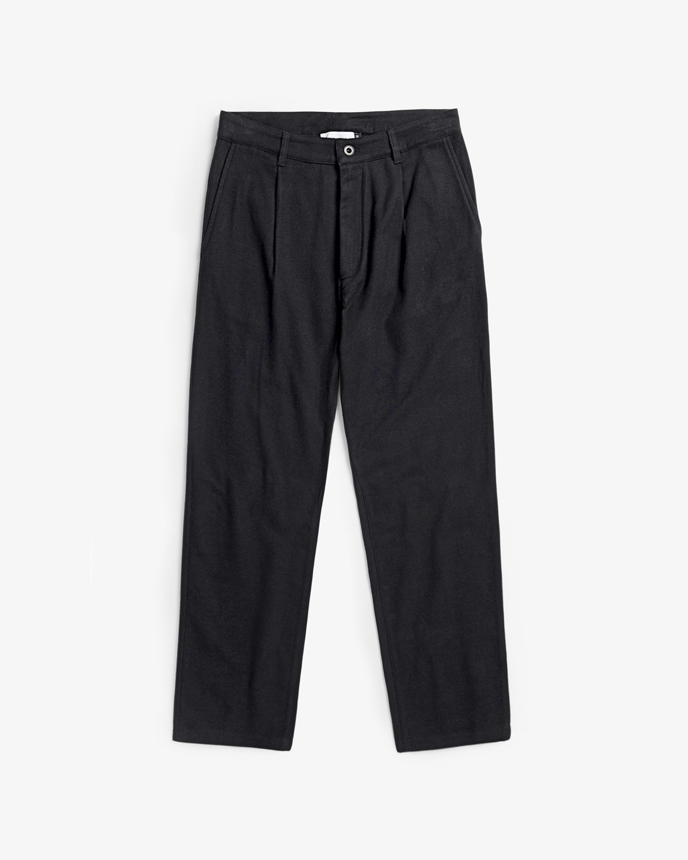 Everyday Flannel Trousers Organic Cotton - Black