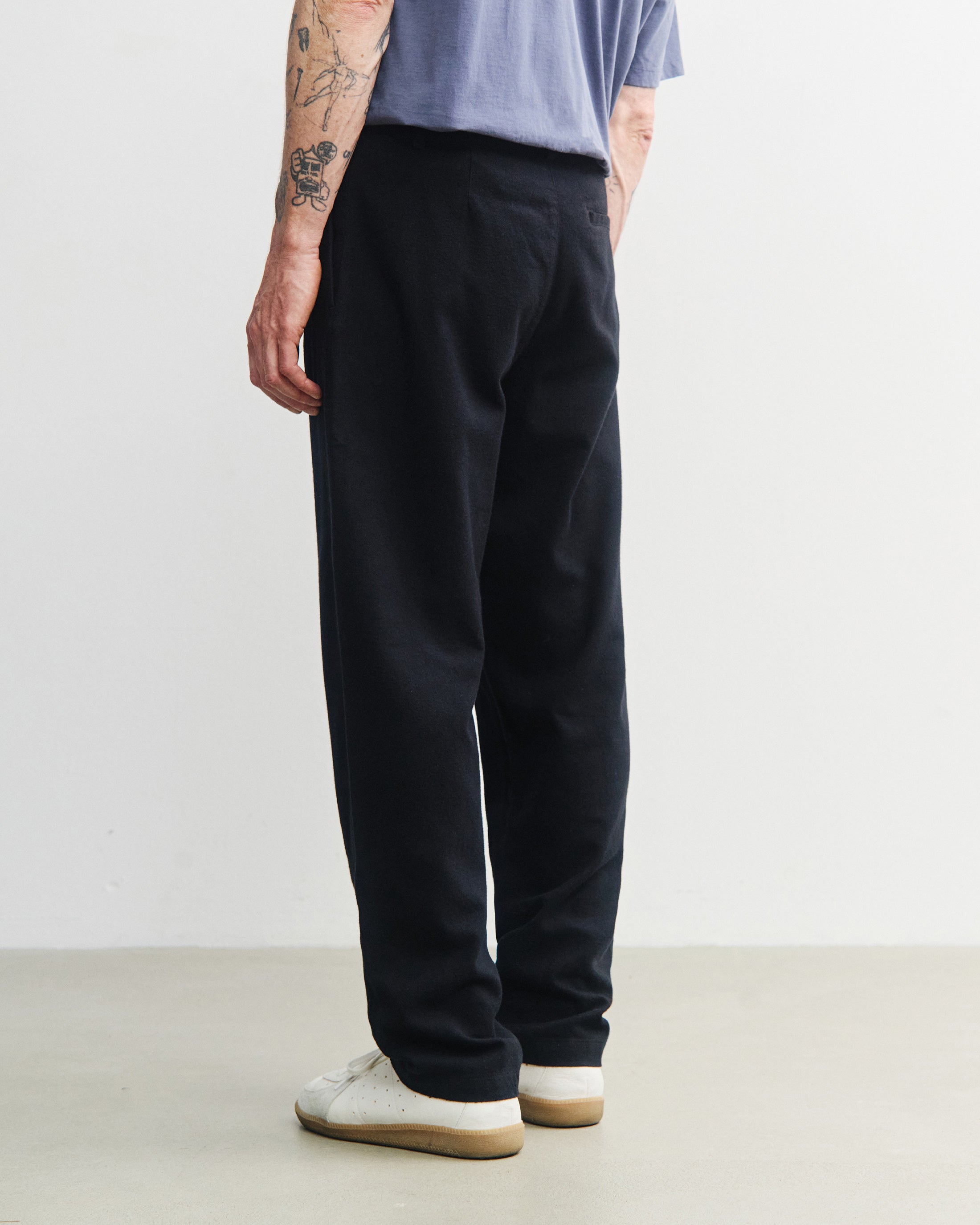 Everyday Flannel Trousers Organic Cotton - Black