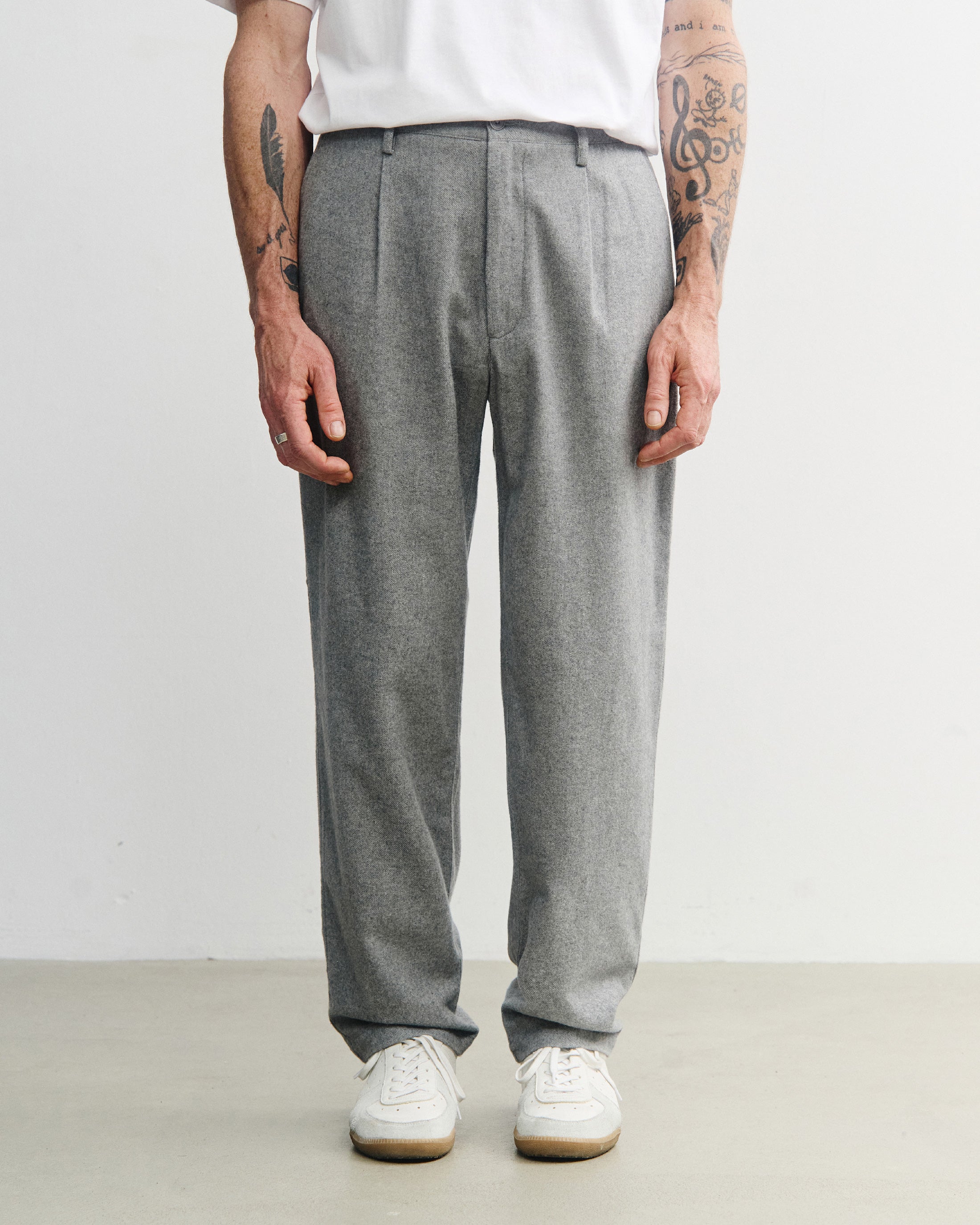 Everyday Flannel Trousers Organic Cotton - Grey