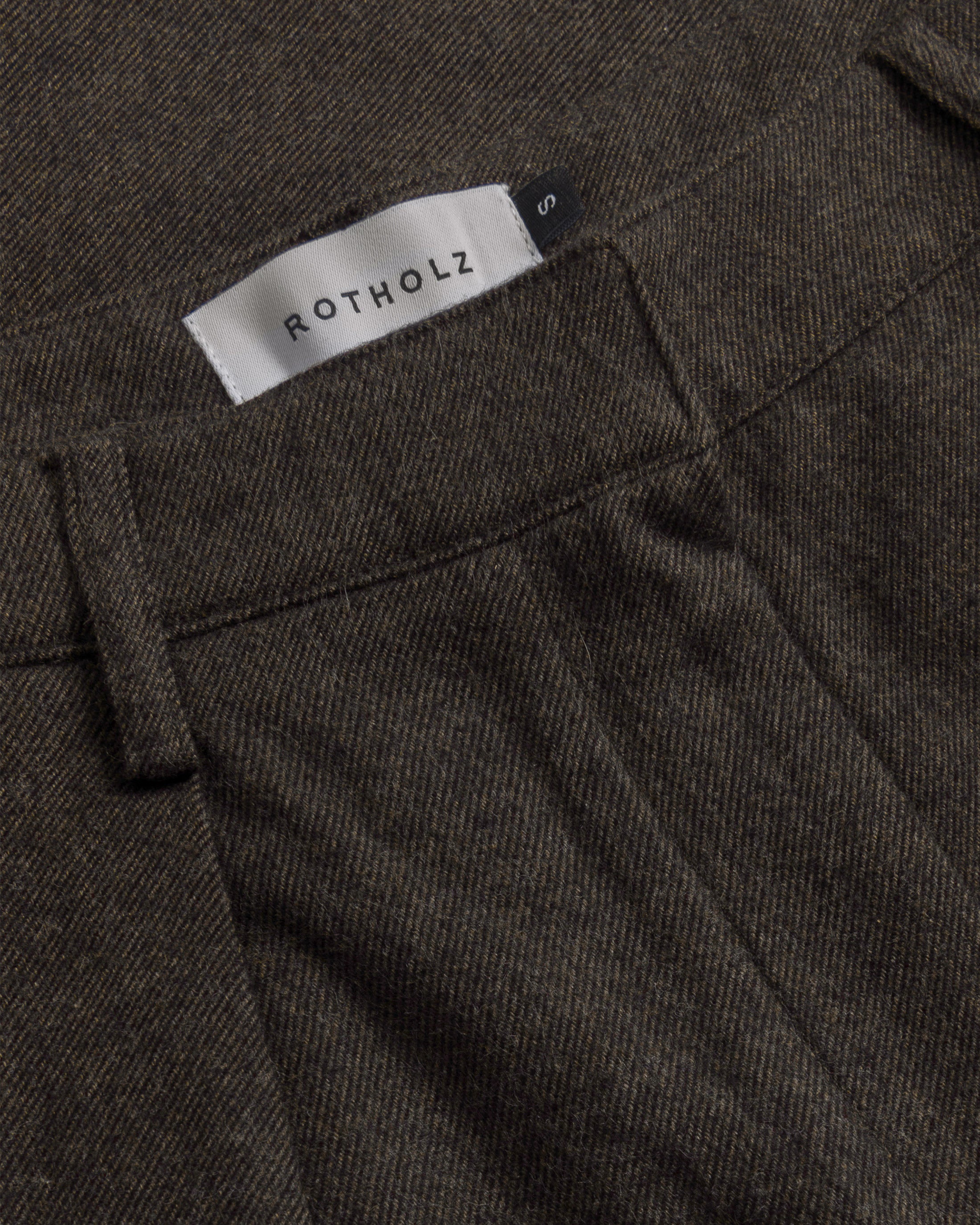 High-Waist Flannel Pant Organic Cotton - Brown