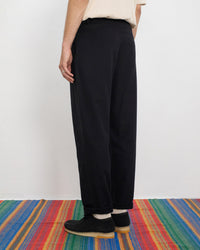 Flanell Hose Bio Baumwolle - Schwarz