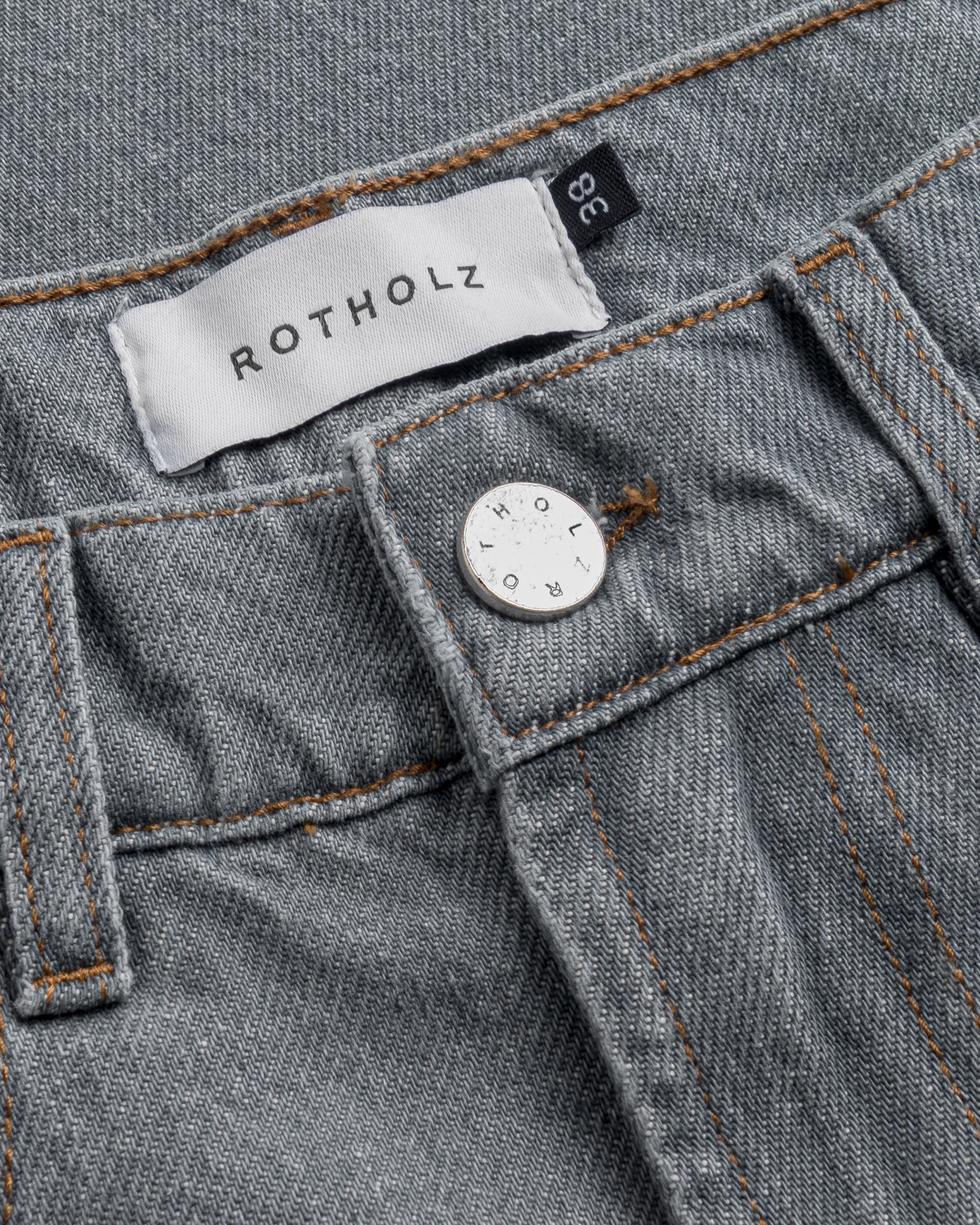 Flared Leg Organic Cotton Jeans - Grey