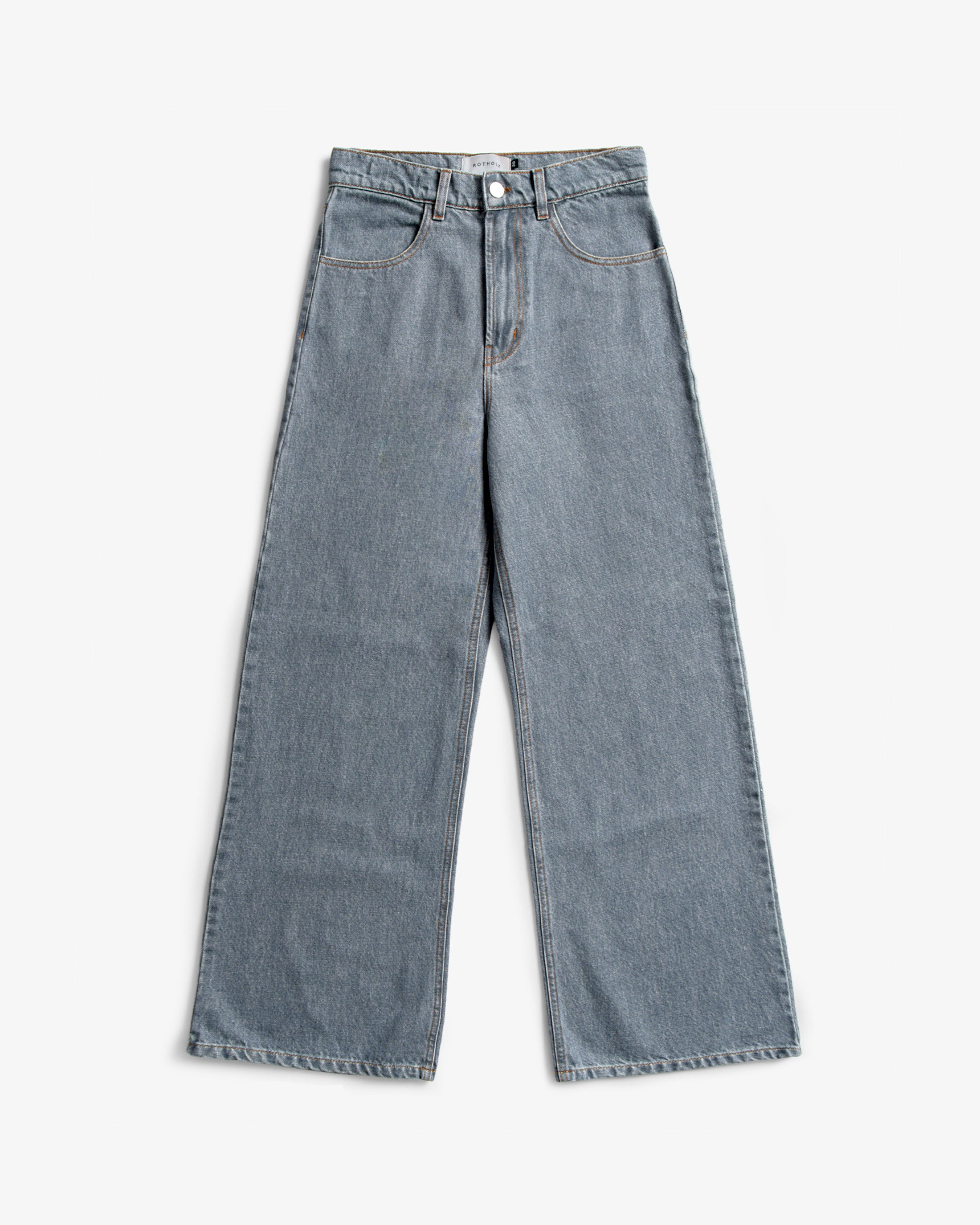 Flared Leg Jeans Organic Cotton - Grey