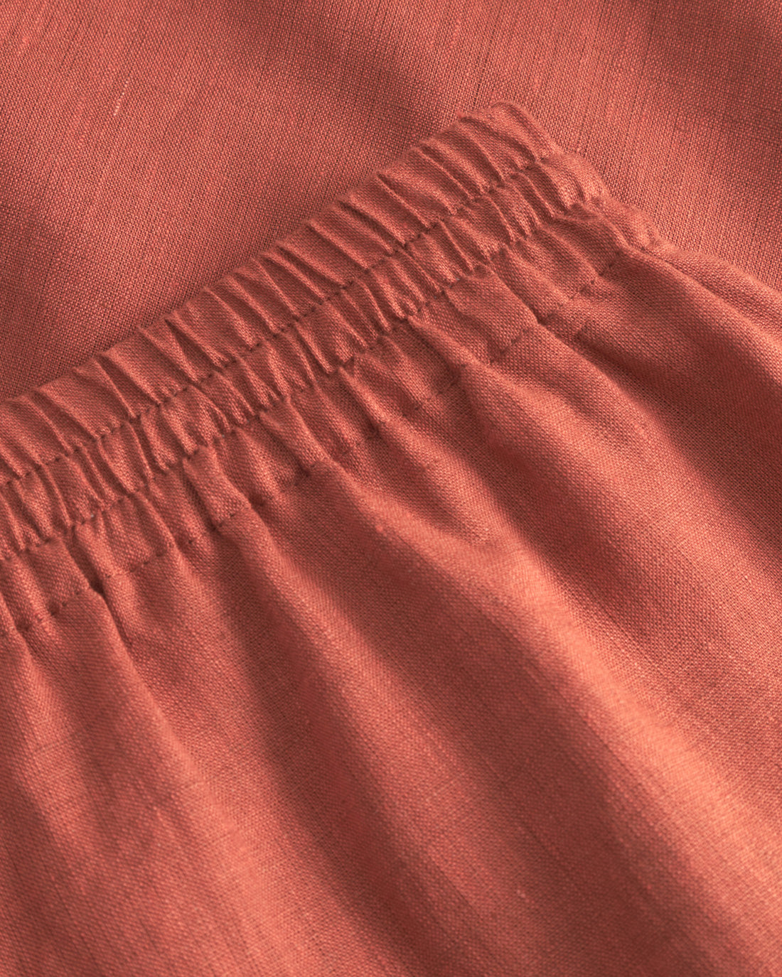 Lightweight flared trousers made from organic cotton - Red