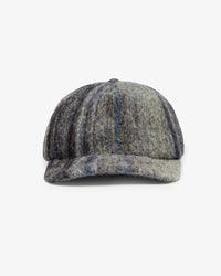 Floppy Cap Bio-Wolle - Grau Gestreift
