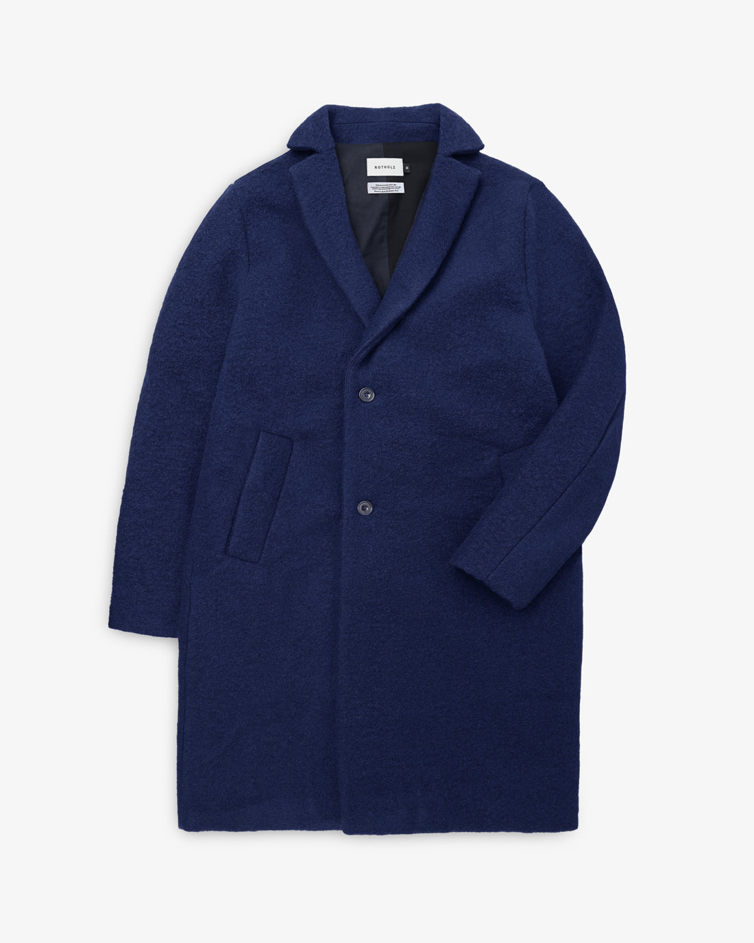 Organic Wool Blend Coat - Royal Blue