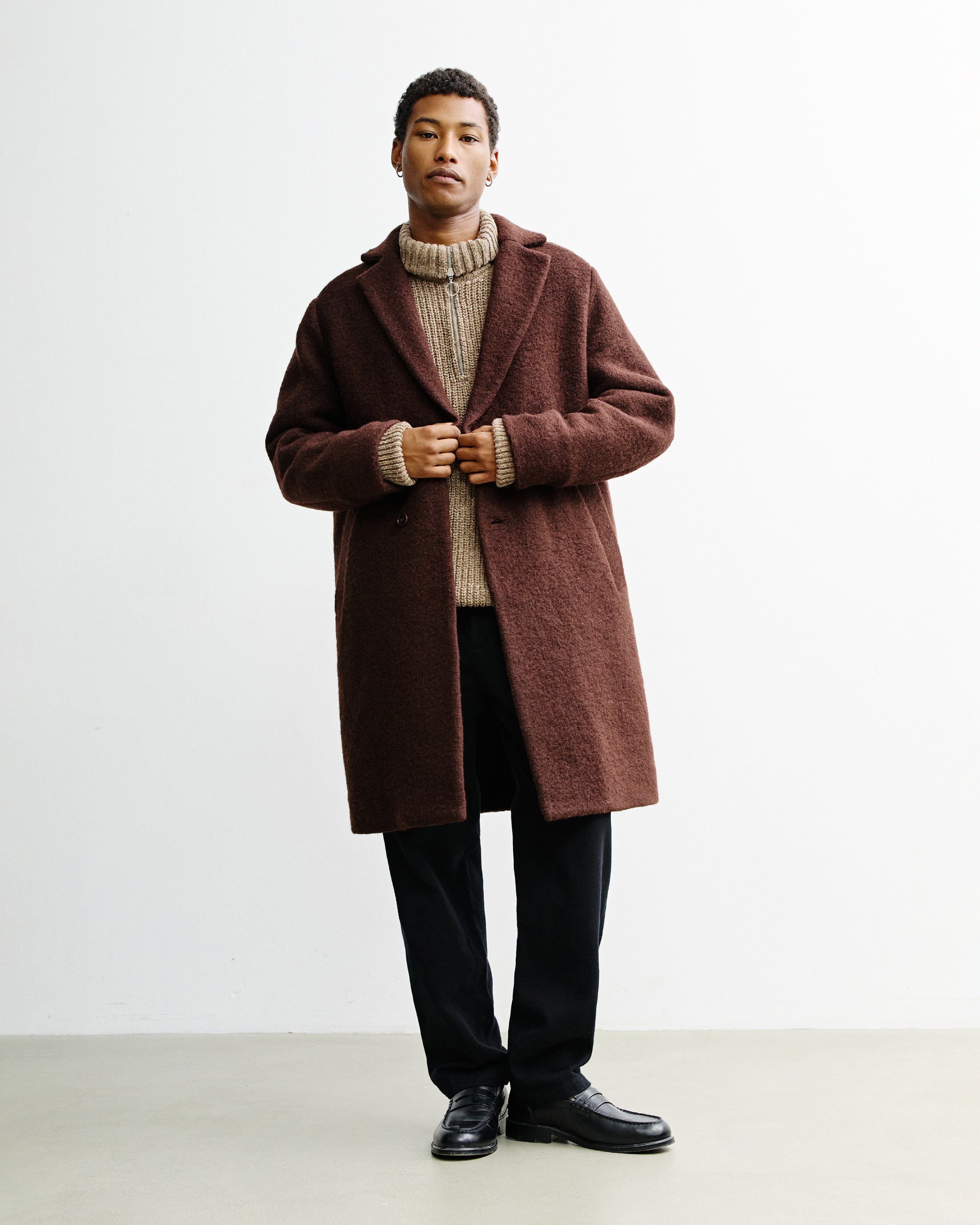 Formal Coat - Rosewood Brown FW26