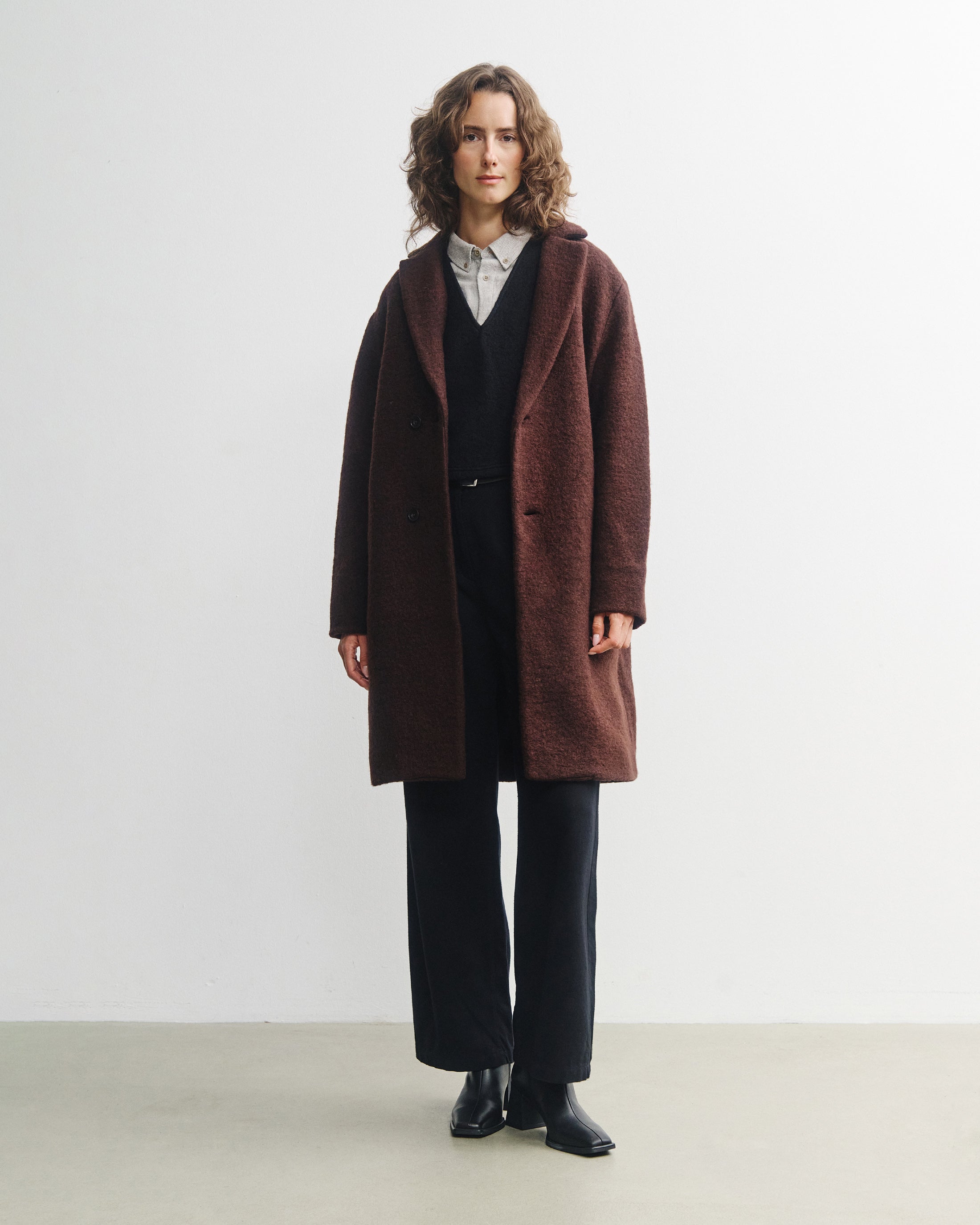 Formal Coat - Rosewood Brown FW26