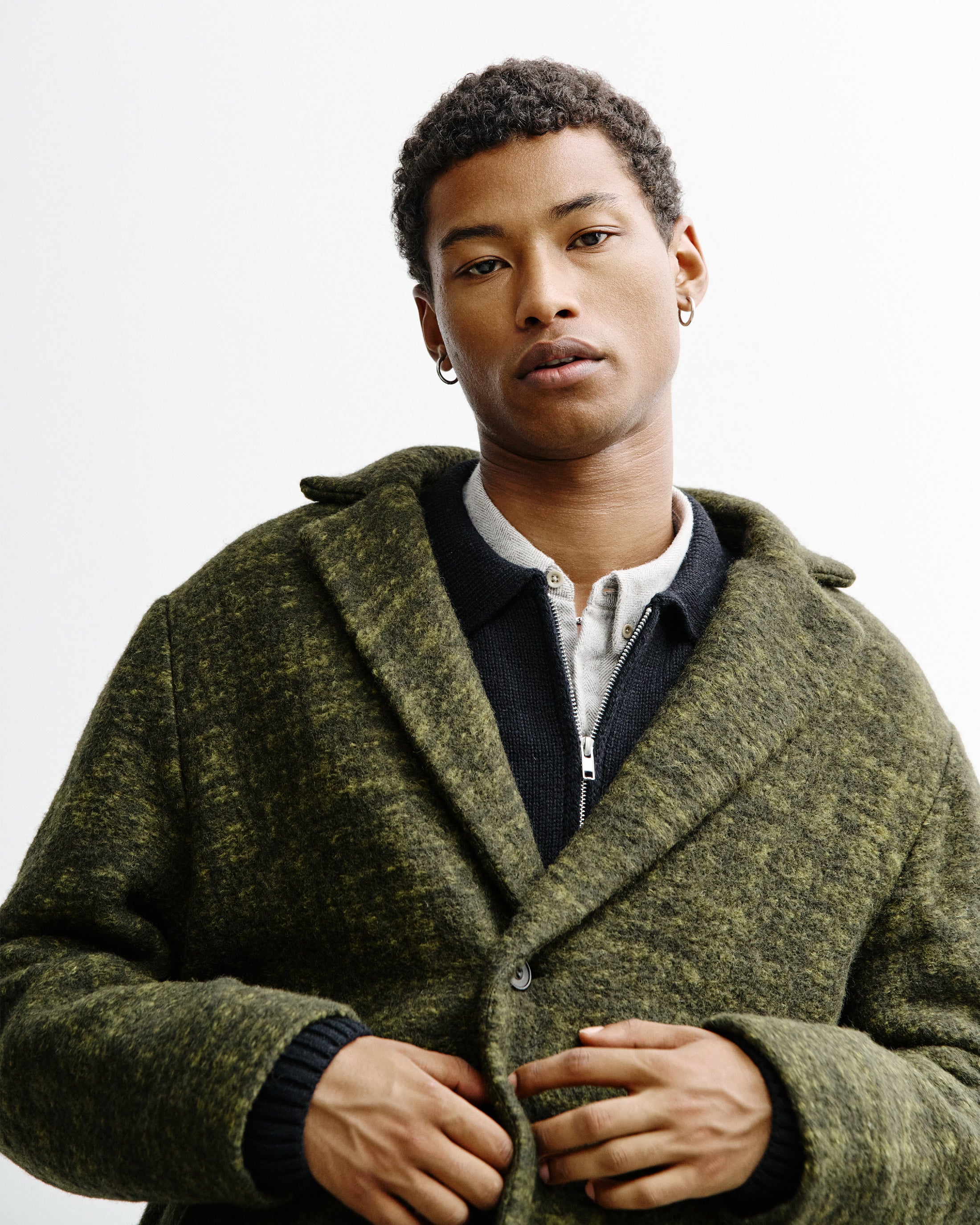 Formal Coat - Speckled Green FW26