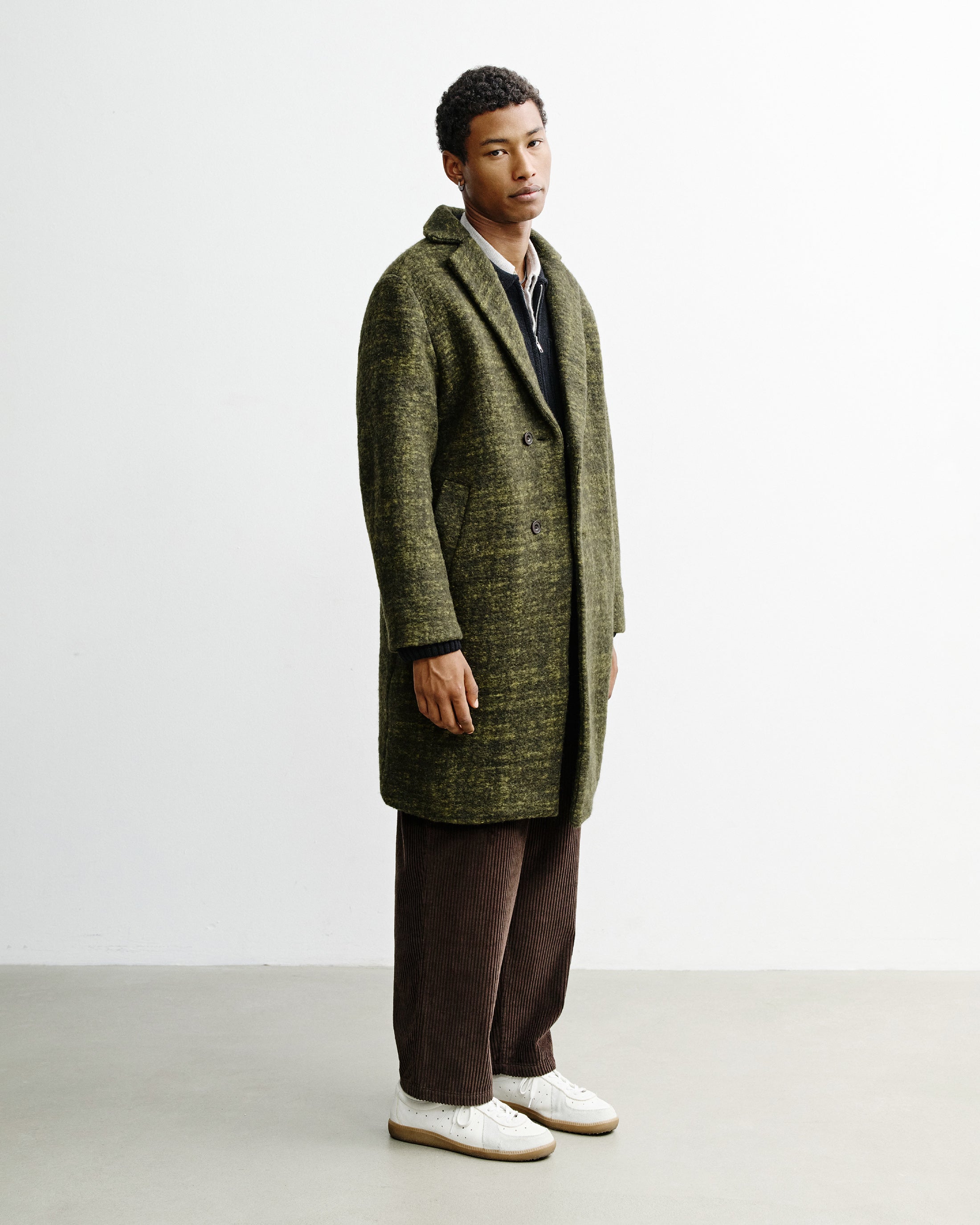 Formal Coat - Speckled Green FW26