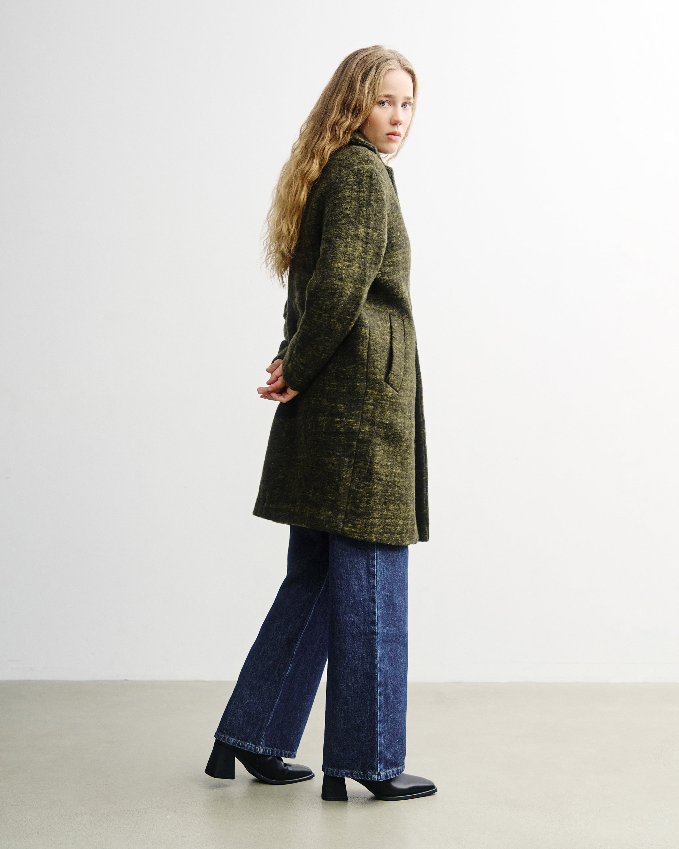 Formal Coat - Speckled Green FW26