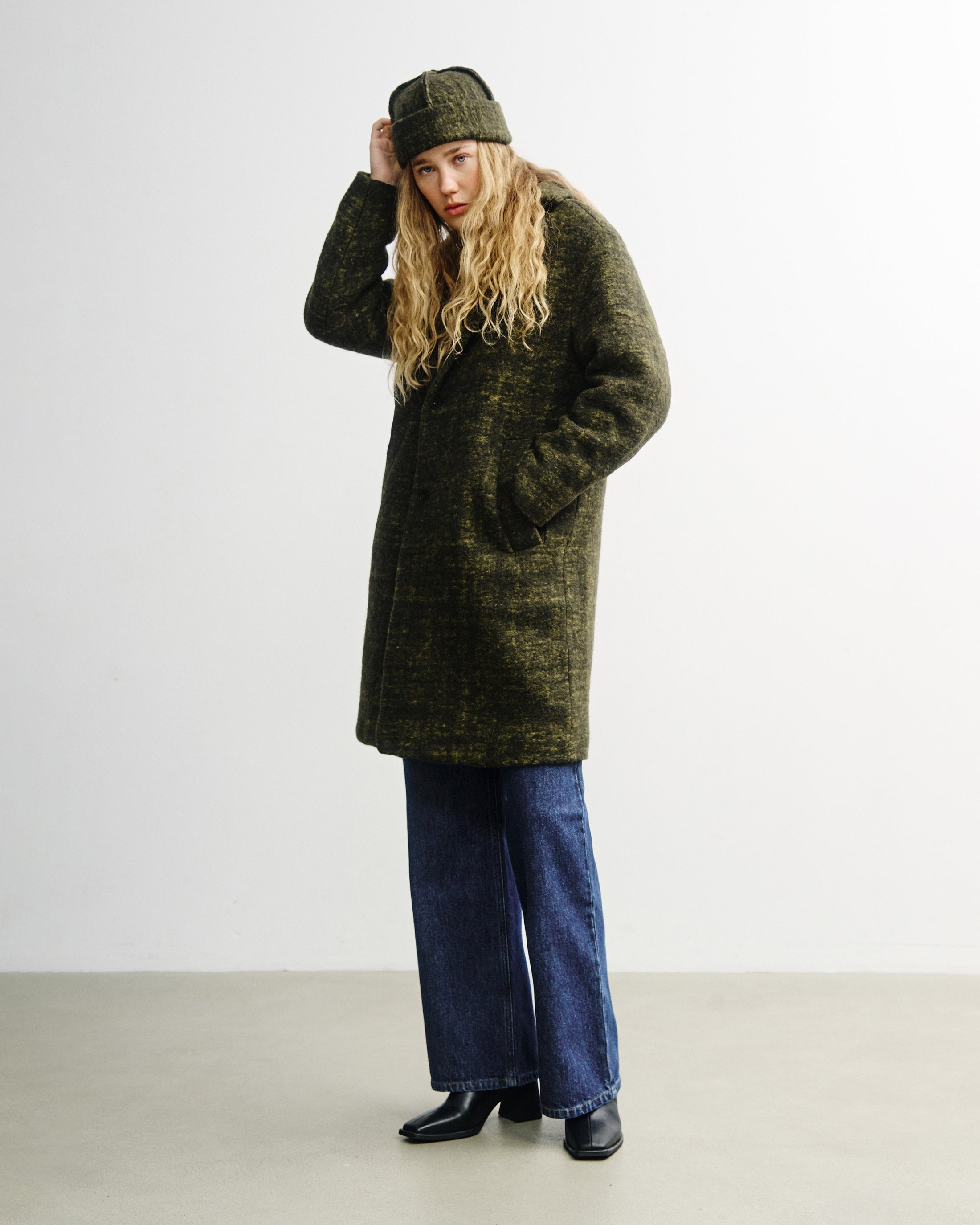Formal Coat - Speckled Green FW26