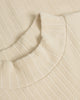 Schweres Mockneck Longsleeve Bio Baumwolle - Creme