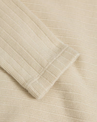 Schweres Mockneck Longsleeve Bio Baumwolle - Creme