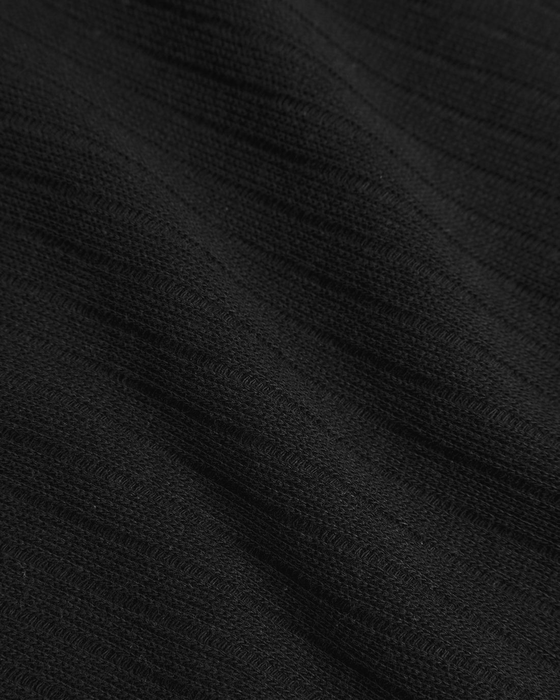 Heavyweight Ribbed T-Shirt Organic Cotton - Black