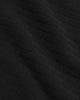 Schweres Geripptes T-Shirt Bio Baumwolle - Schwarz
