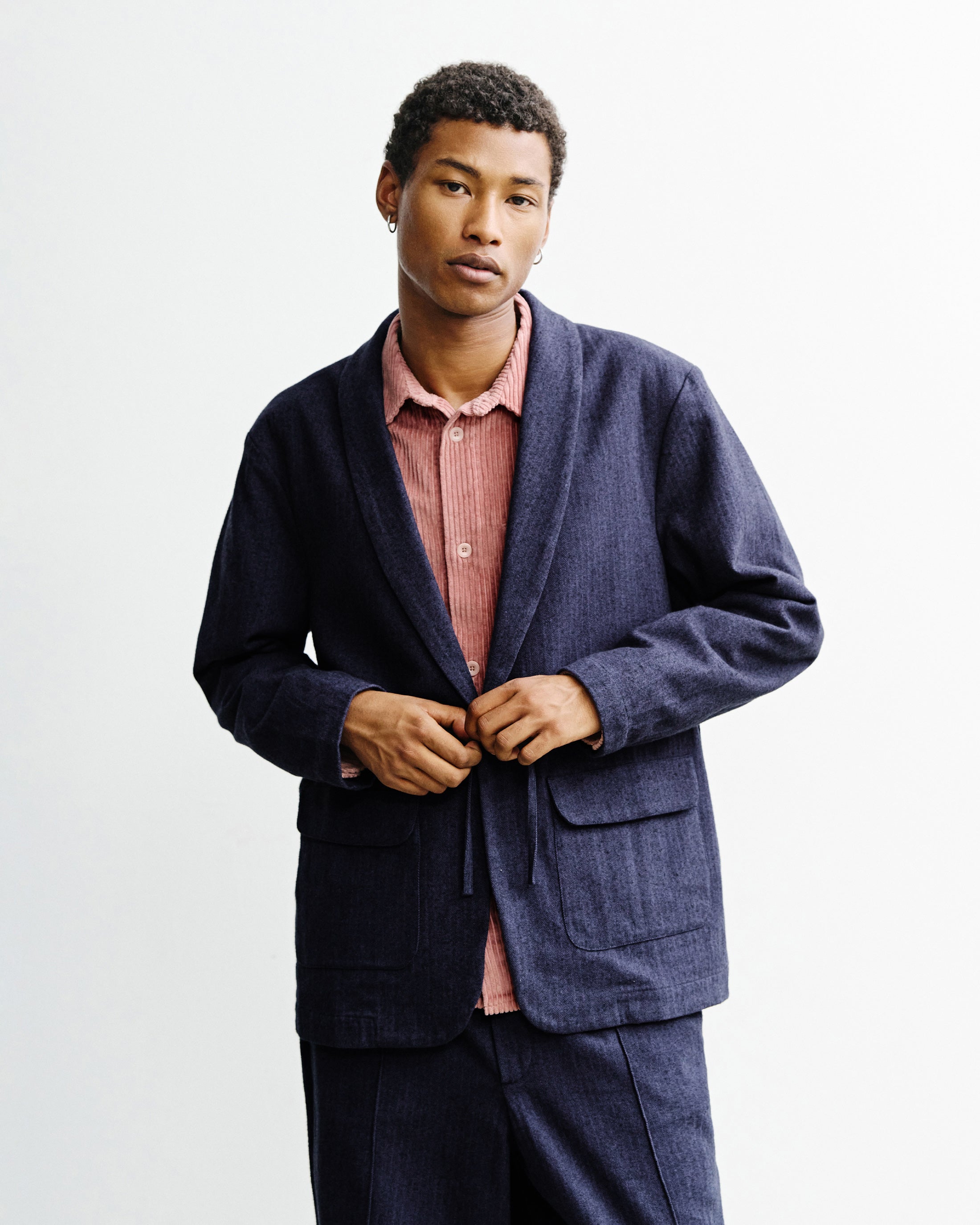 Kimono Blazer Organic Cotton - Blue
