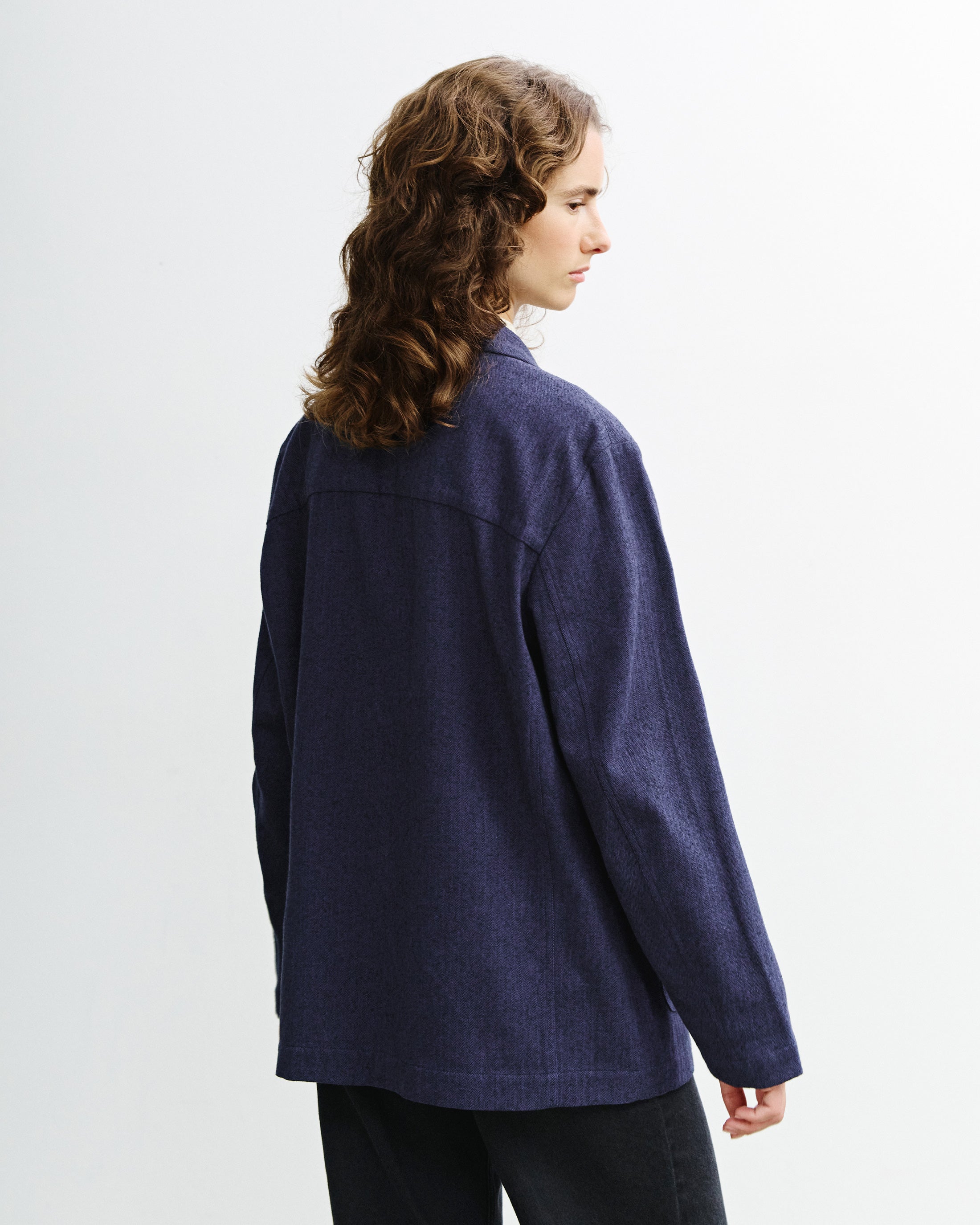 Kimono Blazer Organic Cotton - Blue