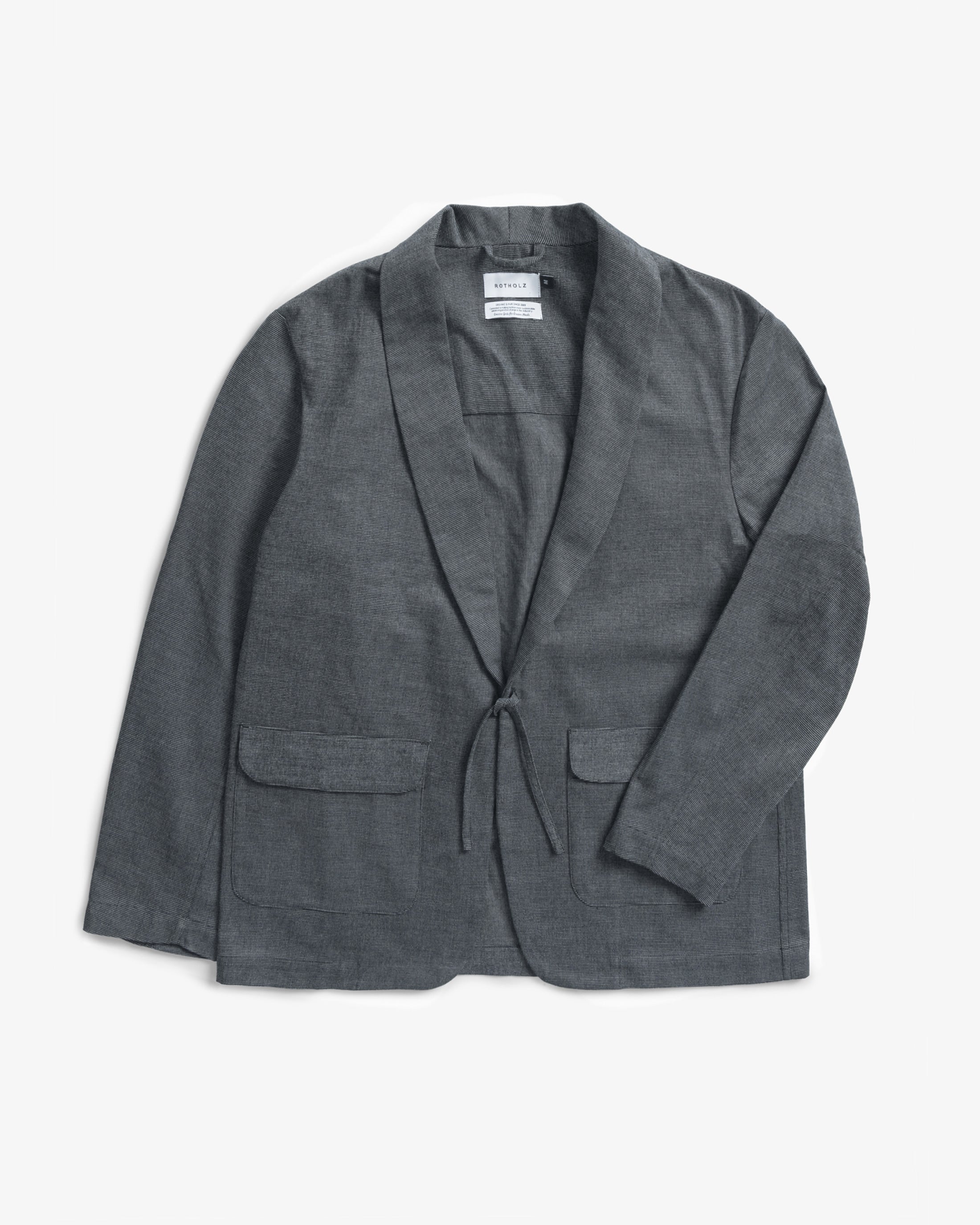 Kimono Blazer Organic Cotton - Grey Melange