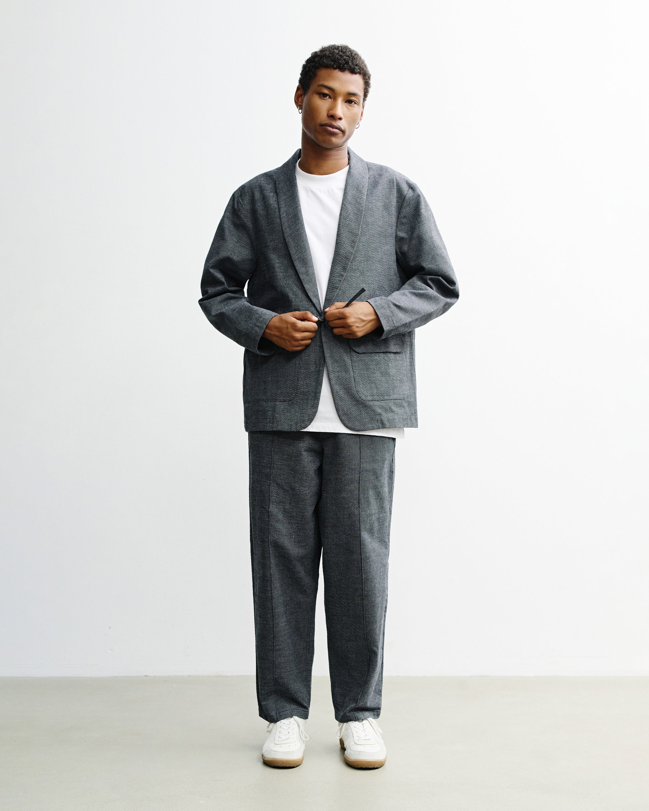 Kimono Blazer Organic Cotton - Grey Marl