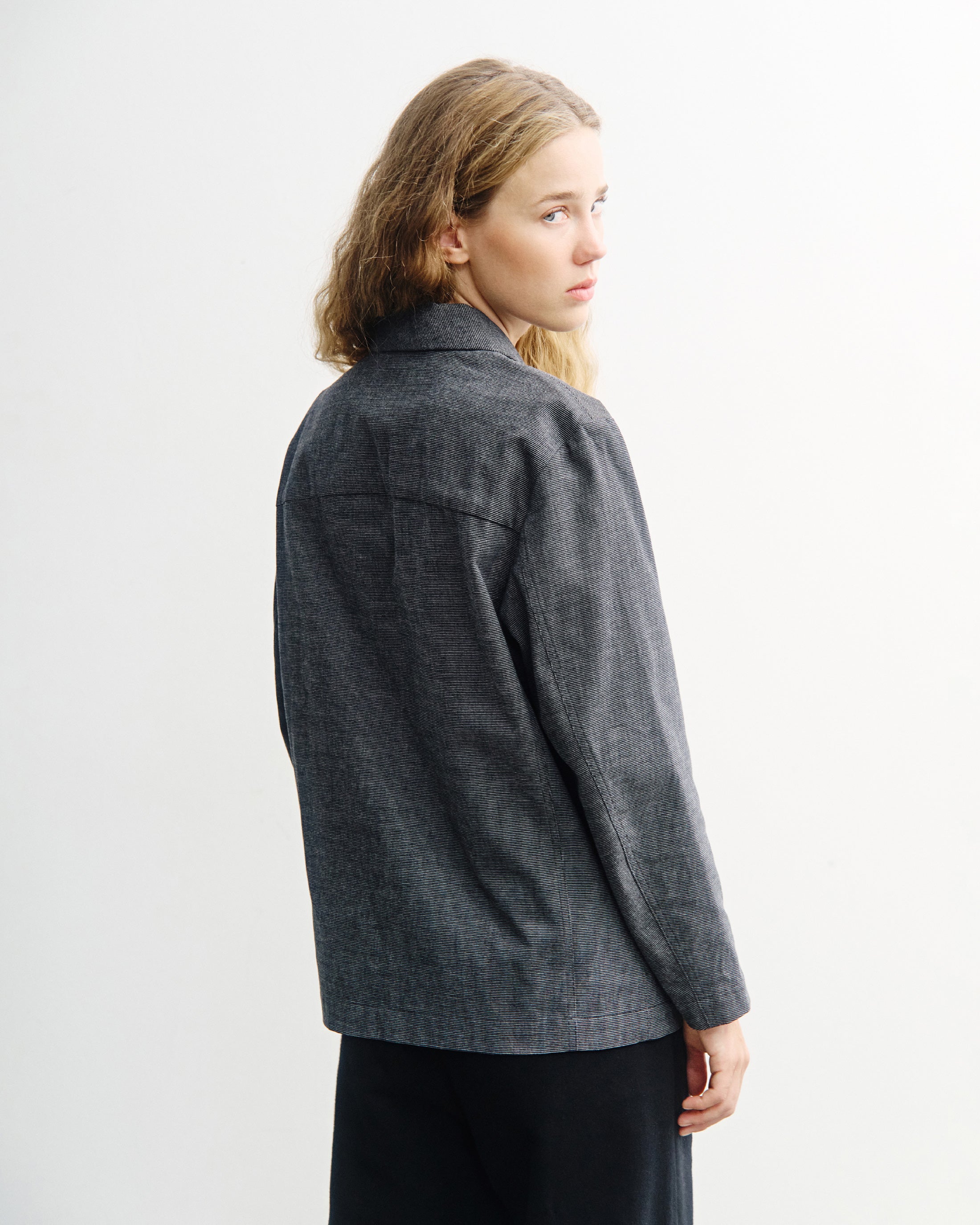 Kimono Blazer Organic Cotton - Grey Melange