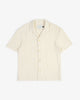 Strick Bowling Shirt Bio Baumwolle - Creme