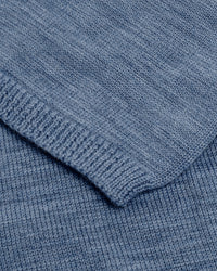 Balaclava Merinowolle - Hellblau Melange