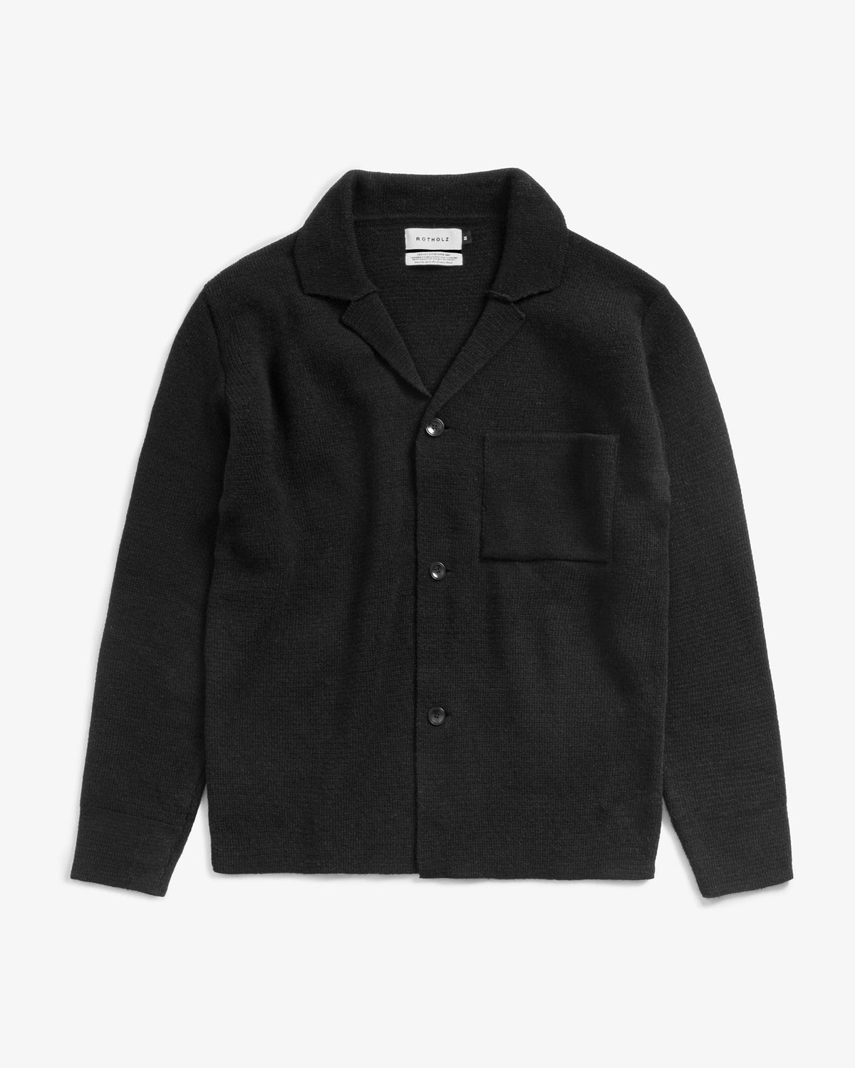 Knit Jacket - True Black FW26