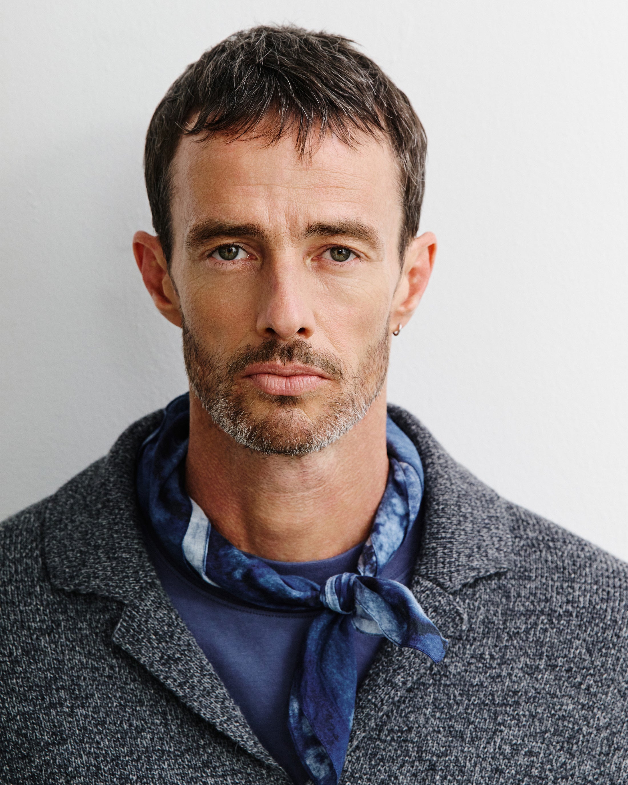 Recycled Wool Cardigan - Grey Marl