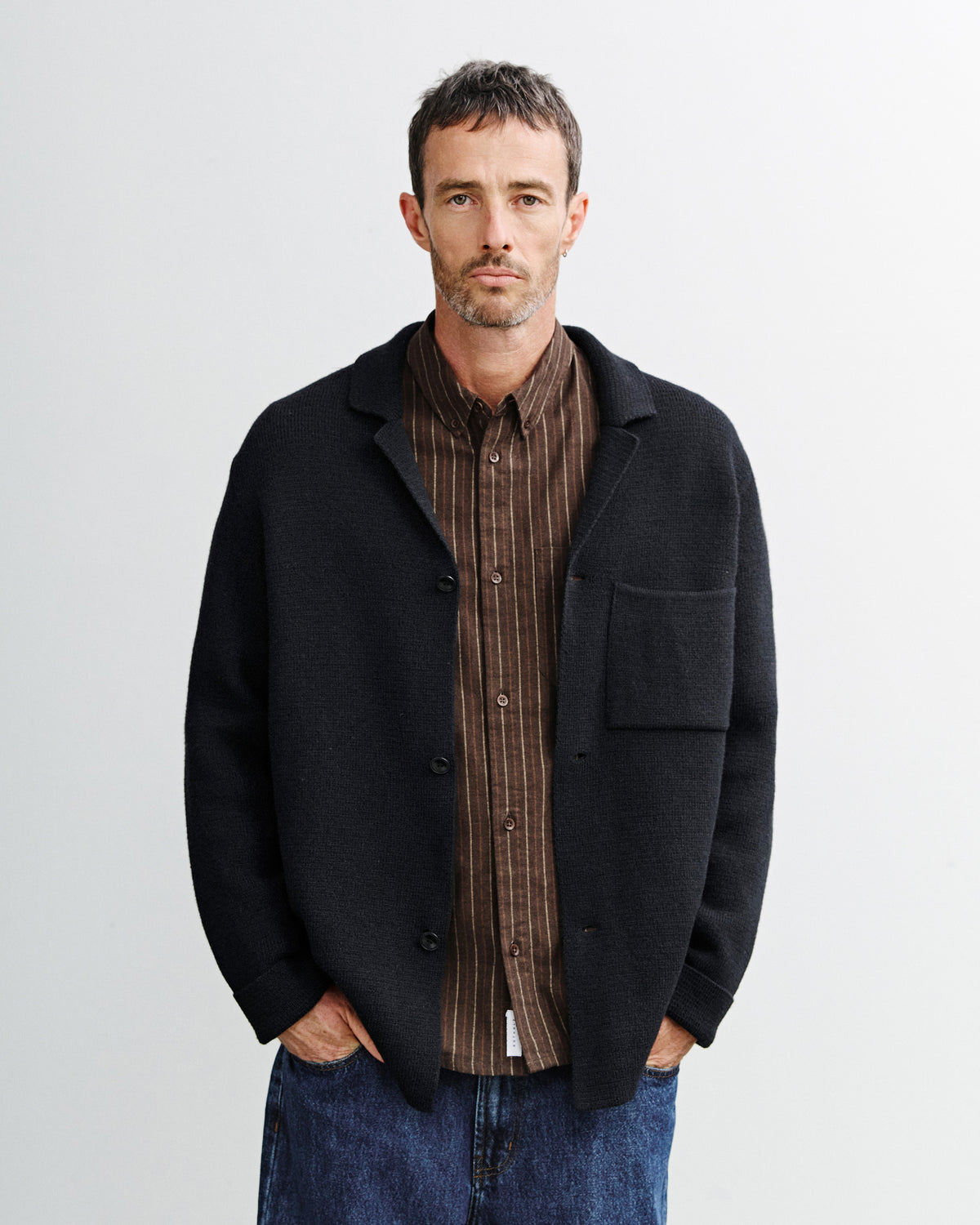 Knit Jacket - True Black FW26