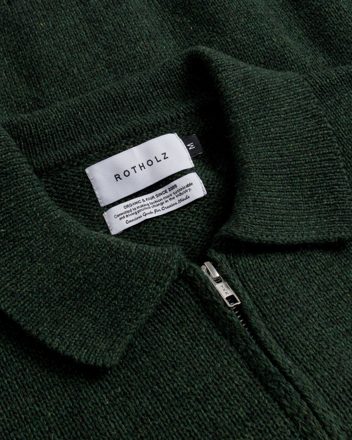 Polo Zip-Jacket Recycled Wool - Green