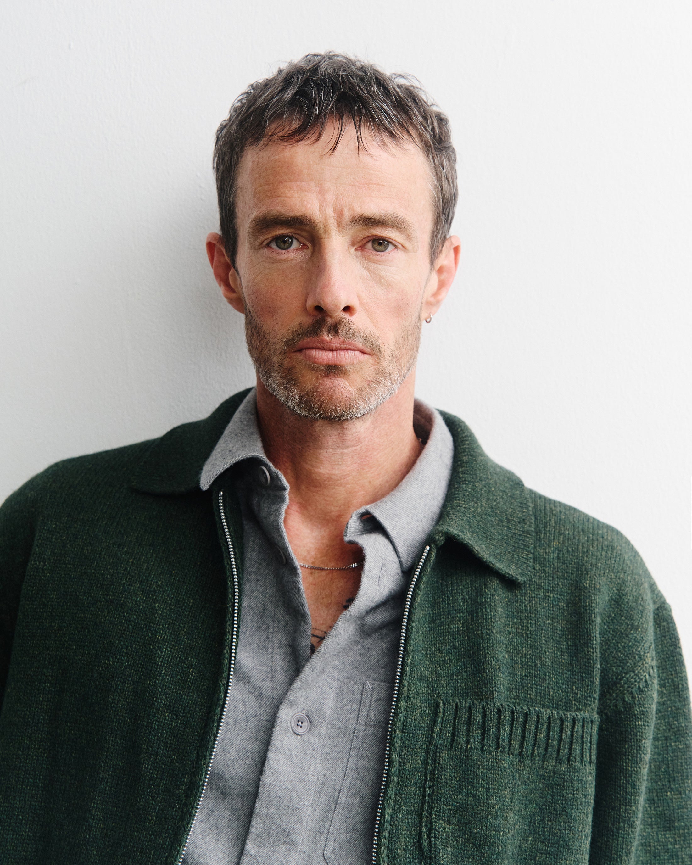 Polo Zip-Jacket Recycled Wool - Green