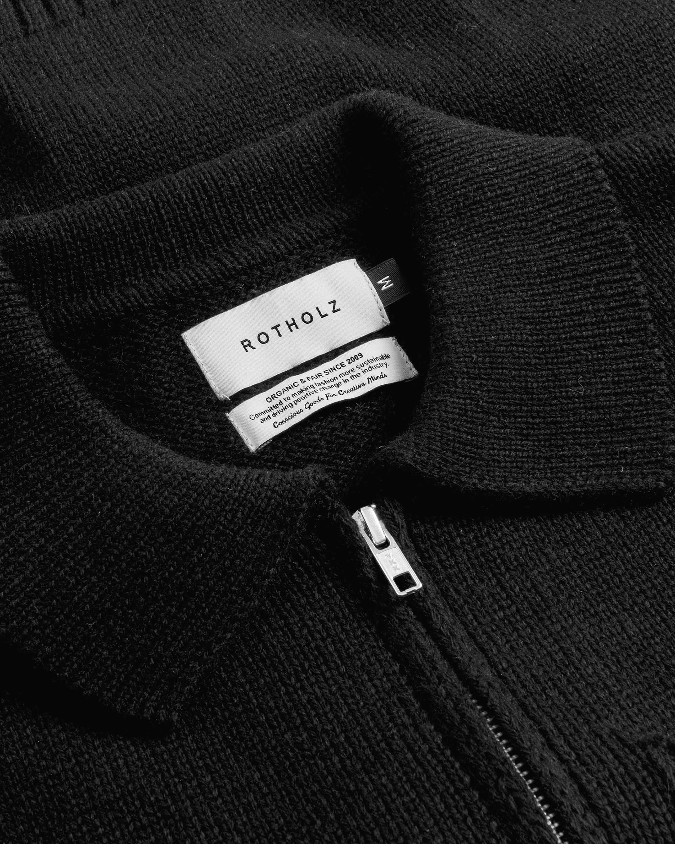 Polo Cardigan - Black
