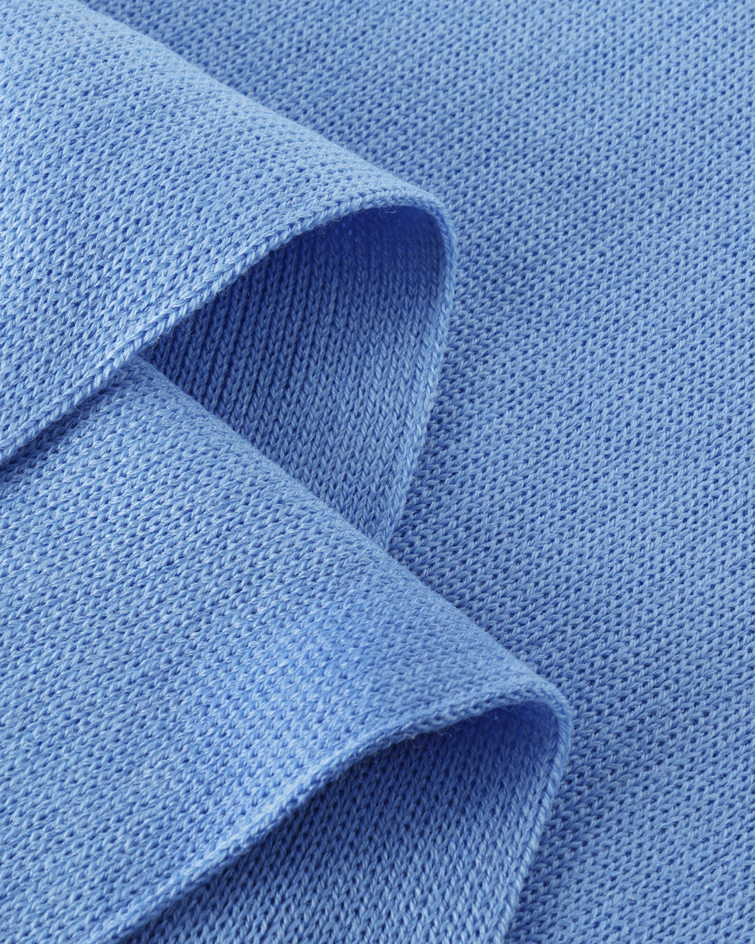 Merino wool knitted scarf - light blue