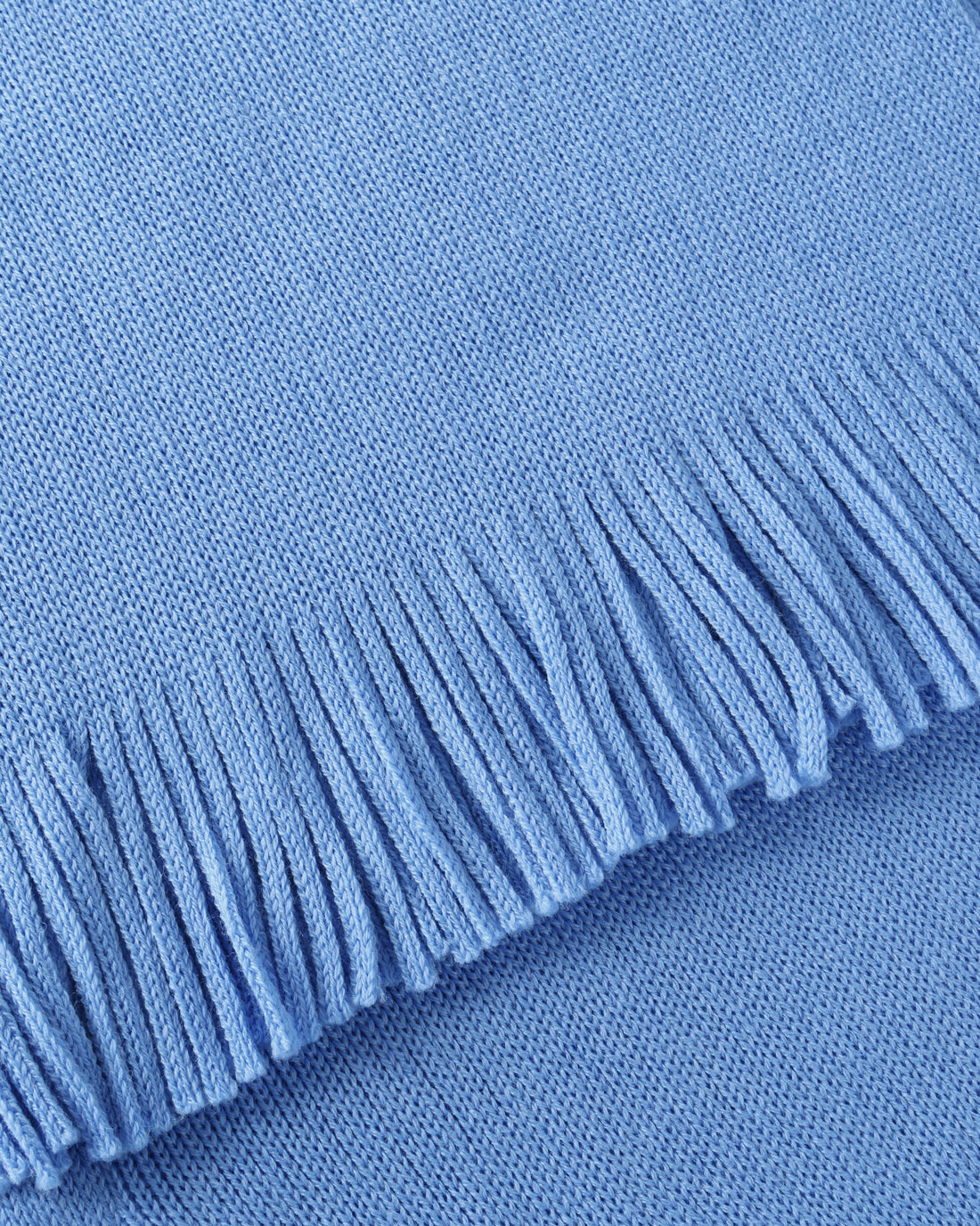 Merino wool knitted scarf - light blue